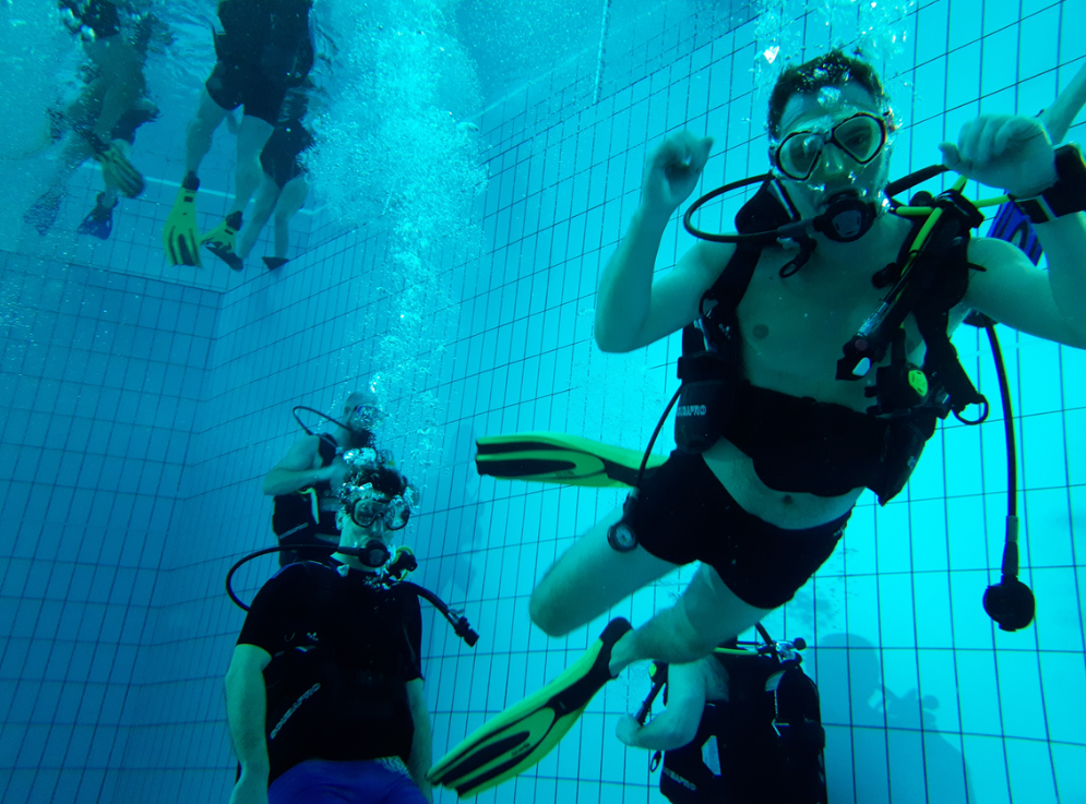 Plongée piscine