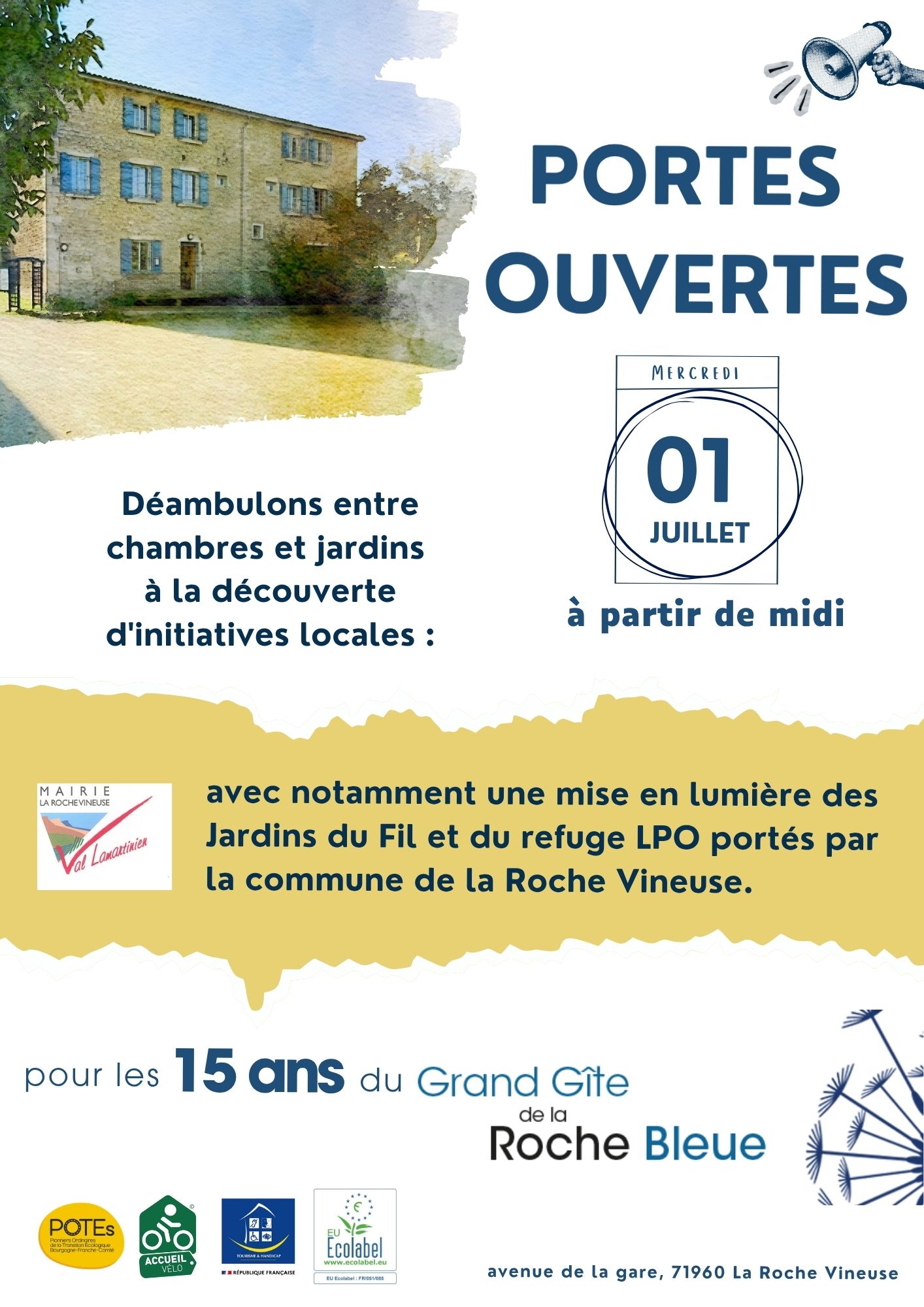 Portes Ouvertes : Déambulons entre chambres et jardins à la découverte d'initiatives locales