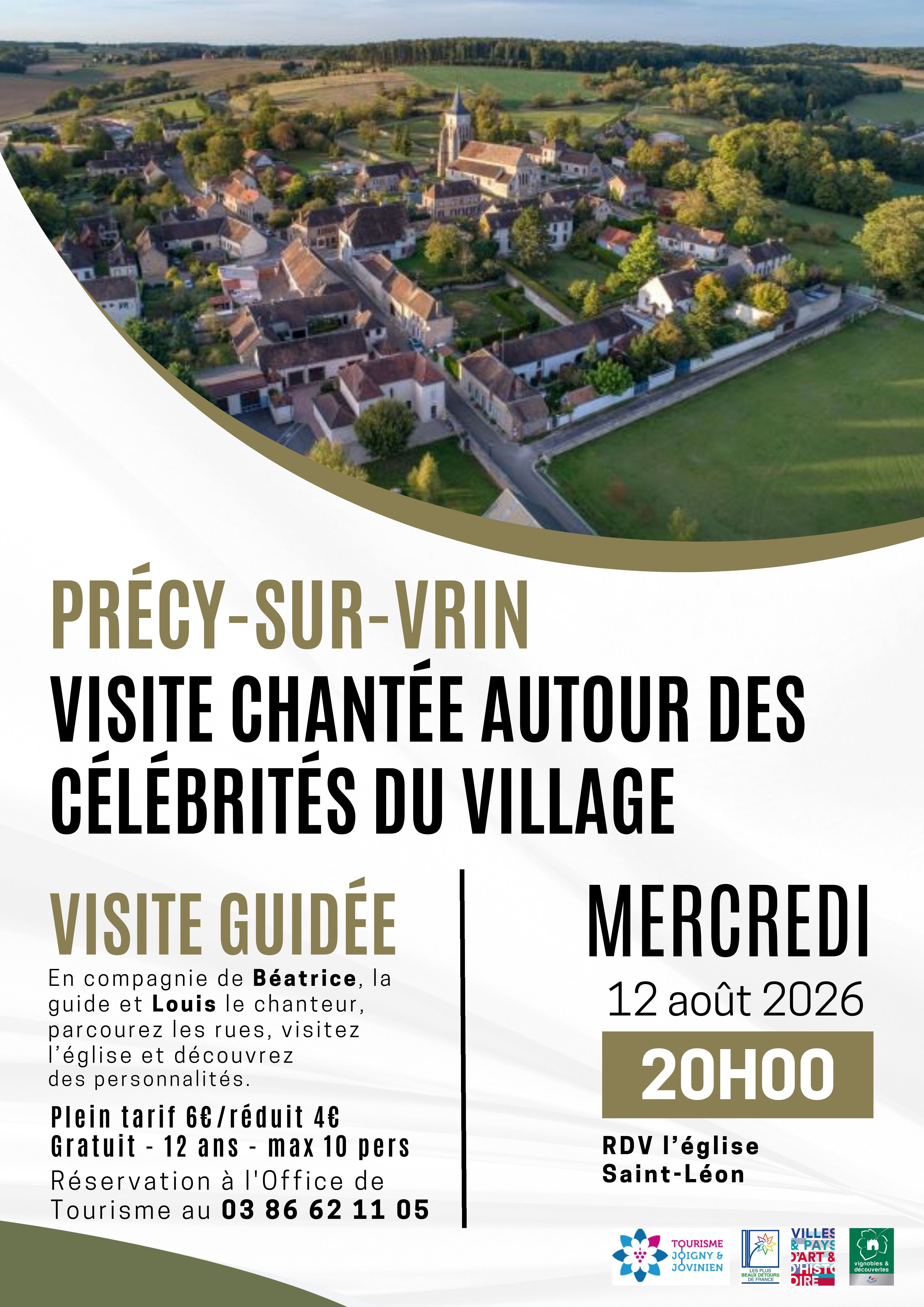Visite guidée Précy-sur-Vrin "Les personnages qui ont marqué l'histoire du village et au-delà" — visuel événement
