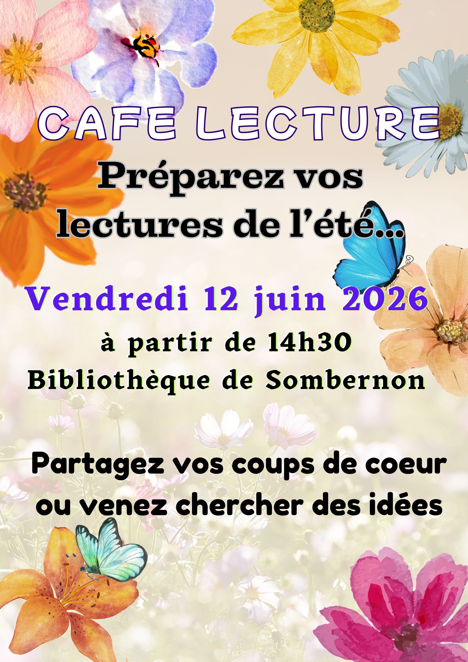 Café lecture : préparez vos lectures de l'été !