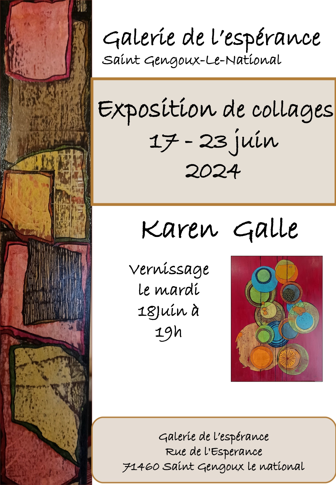 Exposition de collages 
