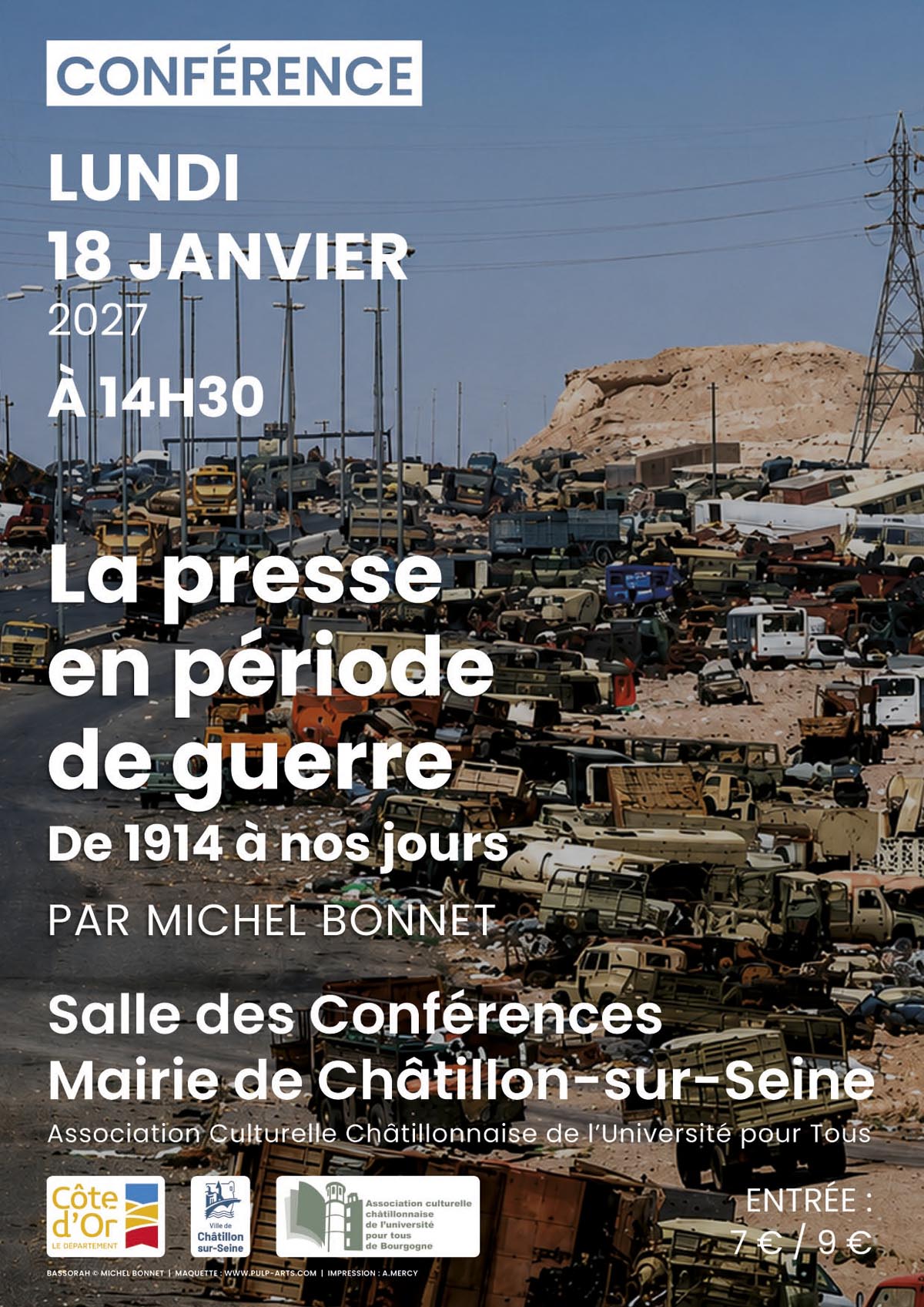 Conférence "La presse en période de guerre de 1914 à nos jours"