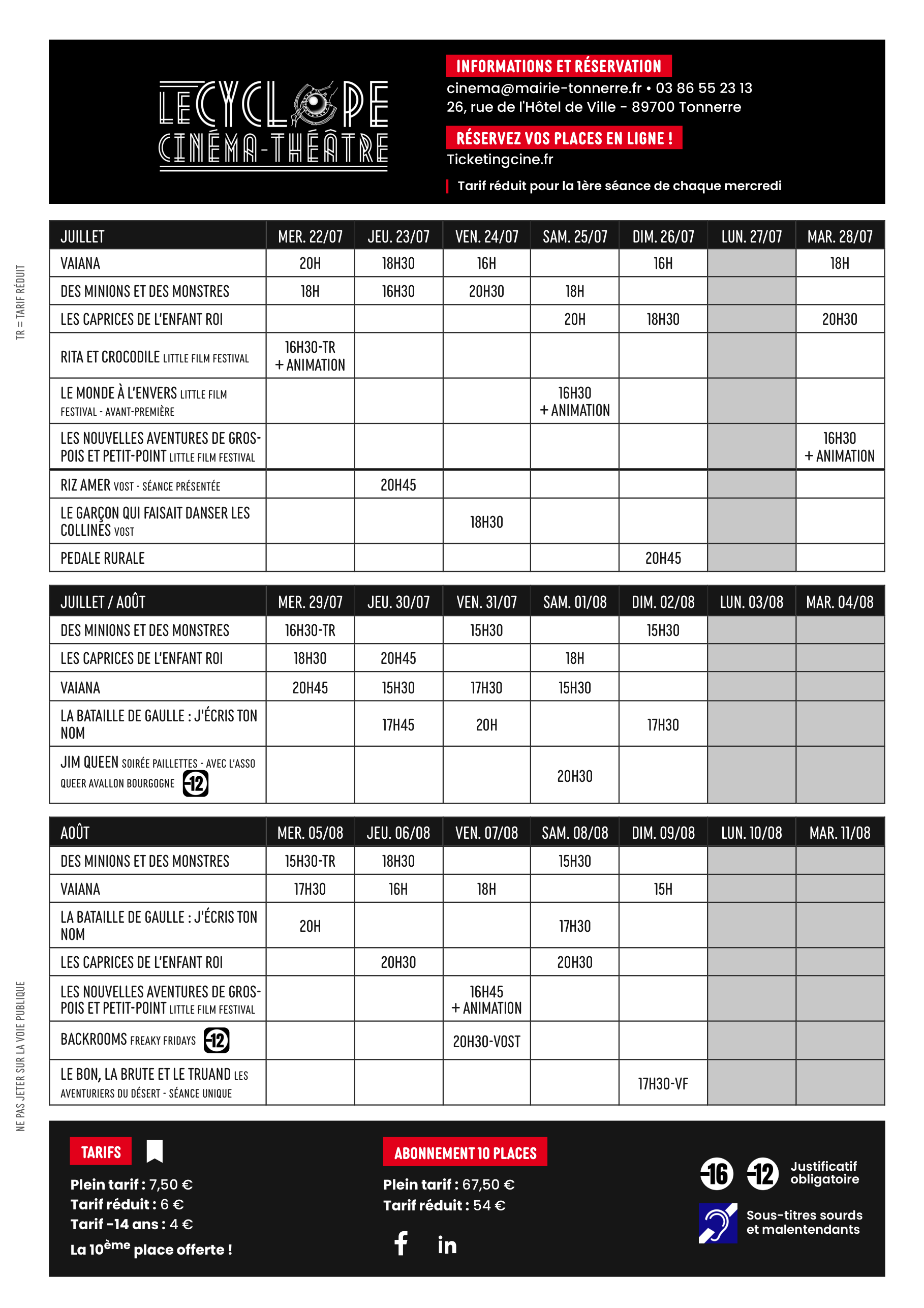 Programmation Le Cyclope