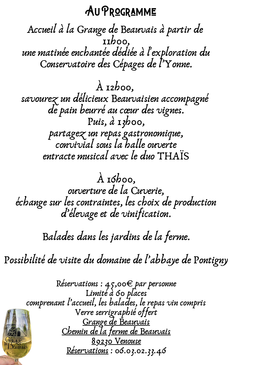 Programme Cépages en Scène