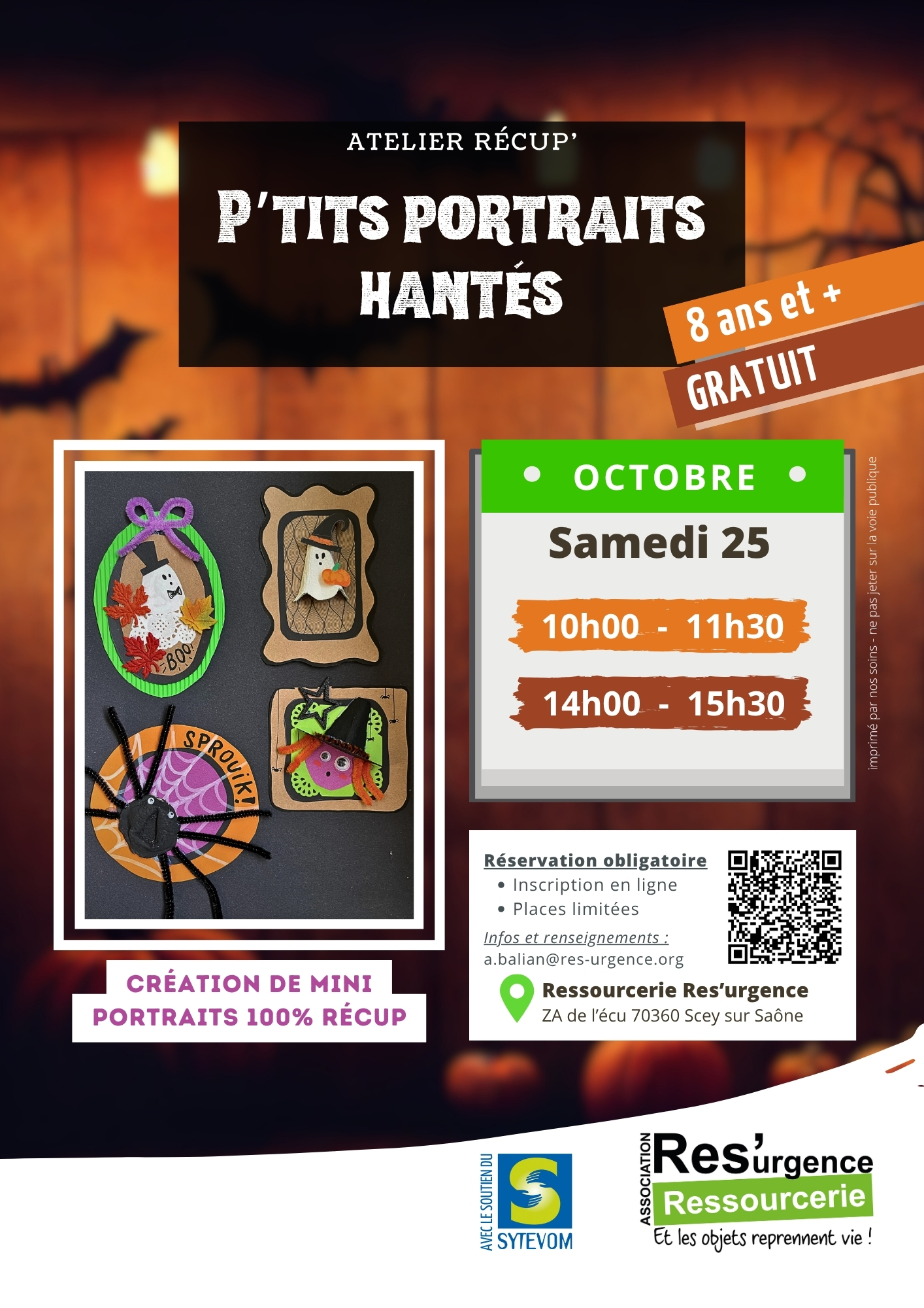 Affiche atelier Halloween