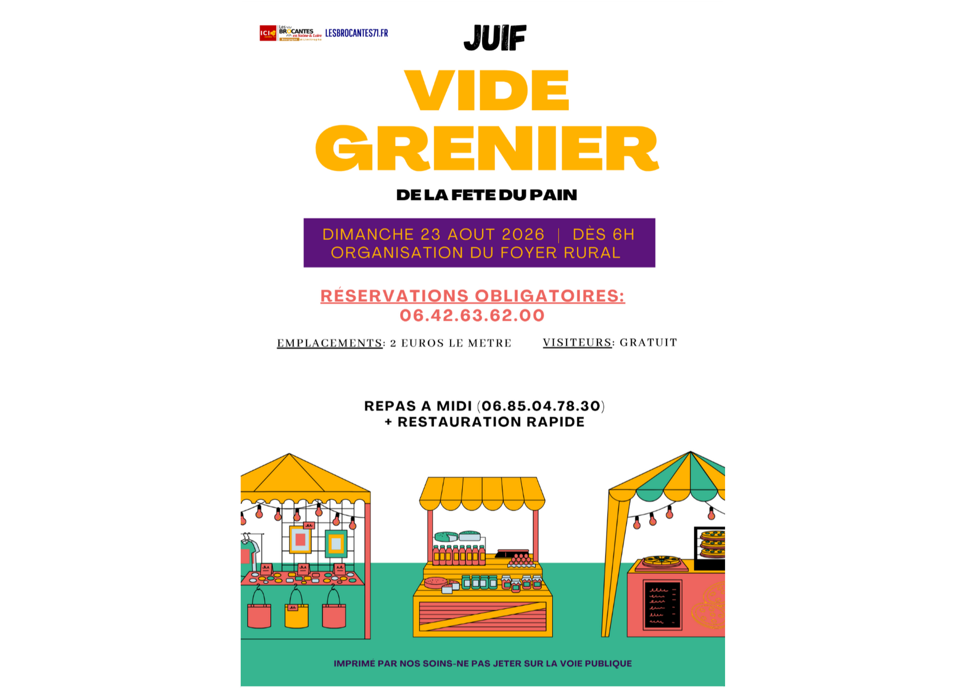 Vide grenier de la fête du pain