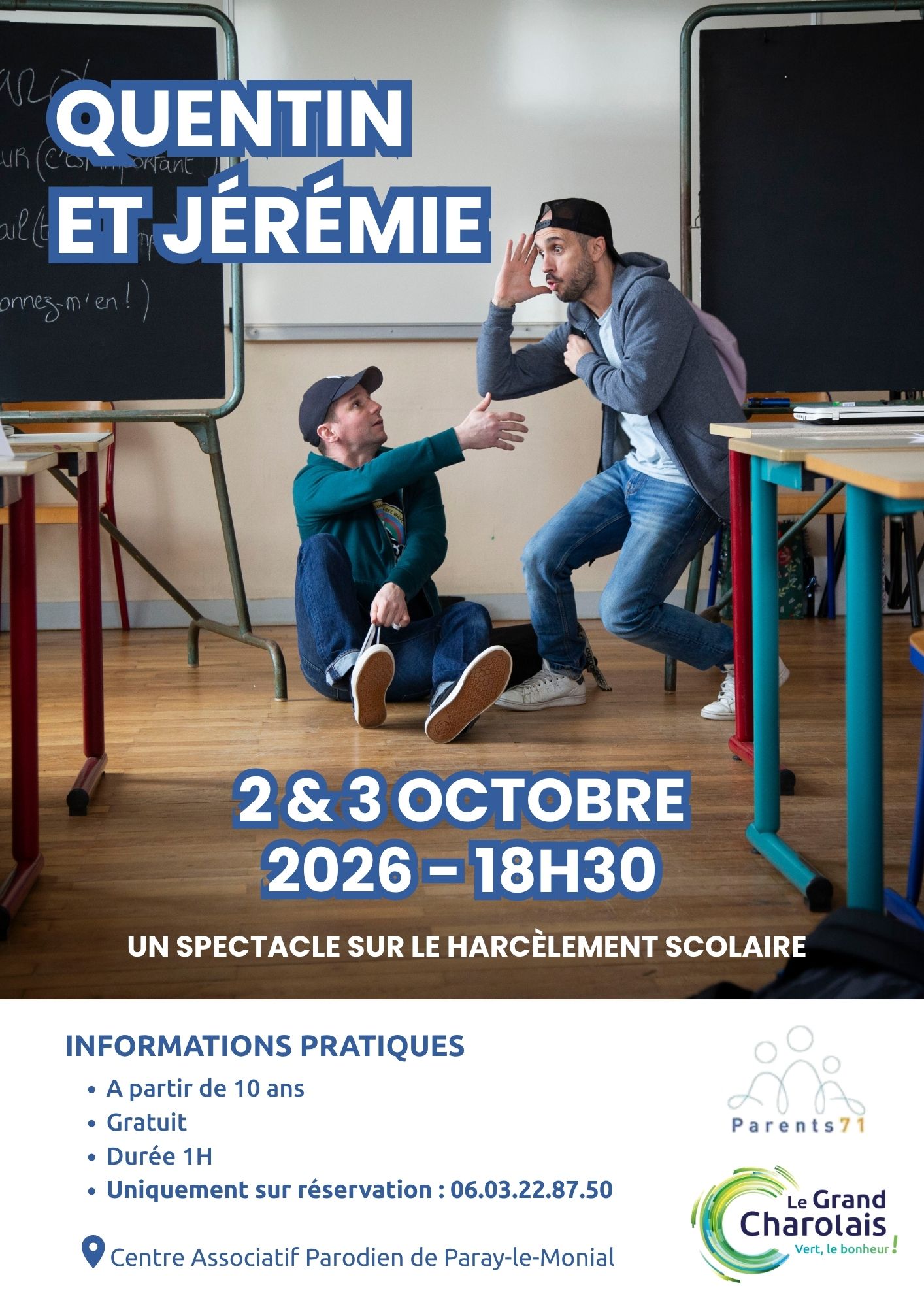 Pièce de théâtre : « Jérémie et Quentin »