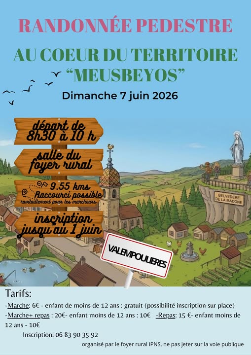 Randonnée pédestre «Au coeur du territoire Meusbeyos»