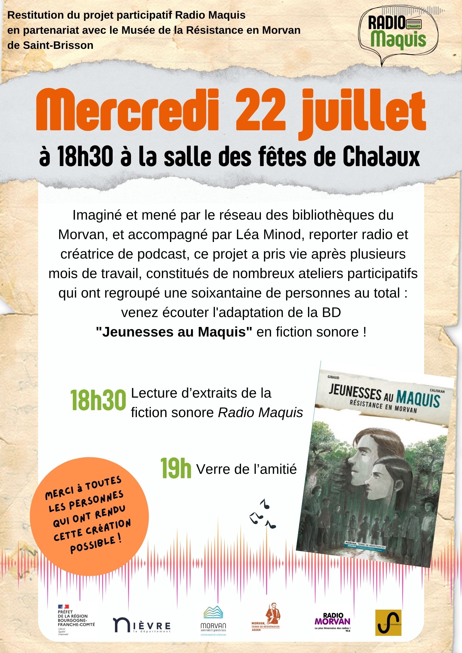 Restitution du projet participatif Radio Maquis