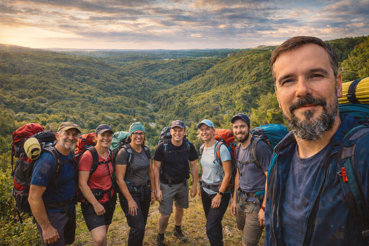 Week-End Randonnée & Bivouac Accompagnée en Groupe en Morvan