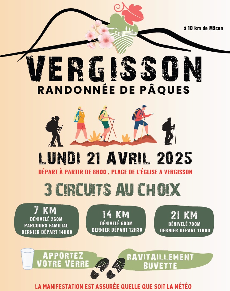 Randonnée de Paques de Vergisson