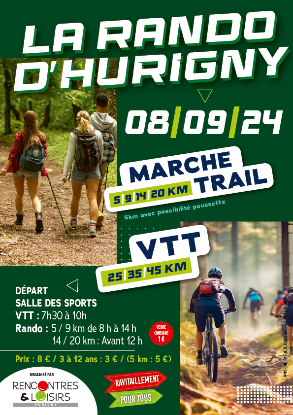 Affiche rando d'Hurigny 2024