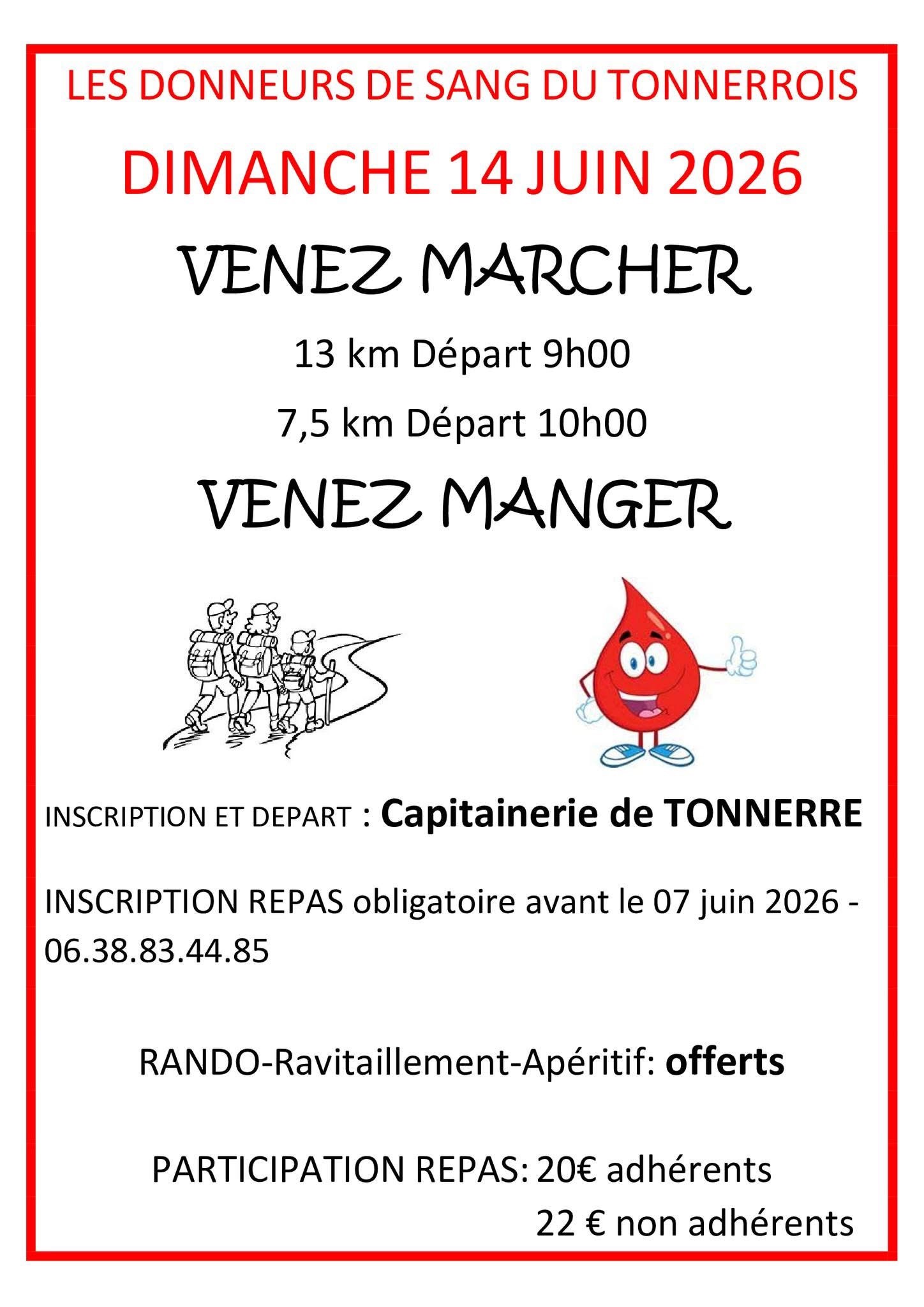 Rando-repas du Don du Sang