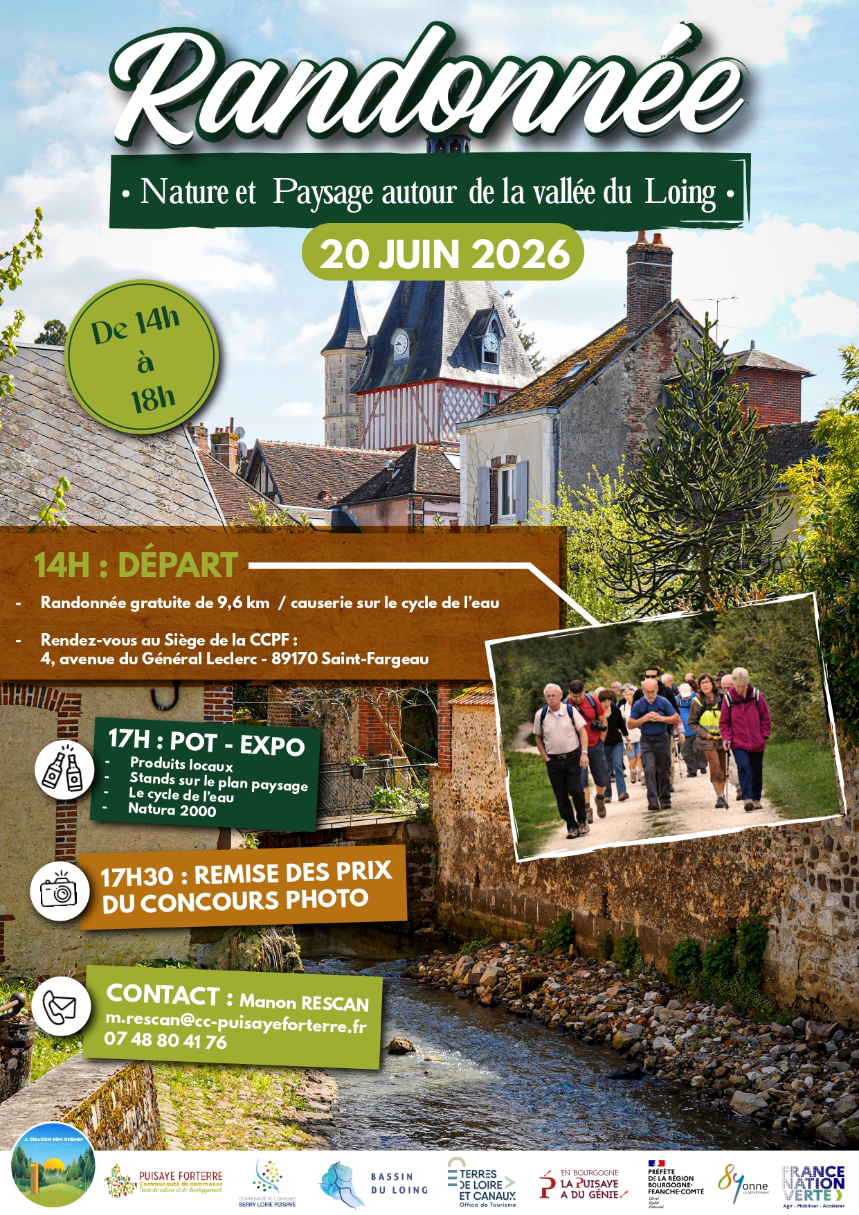 Randonnée Nature et Paysage autour de la vallée du Loing
