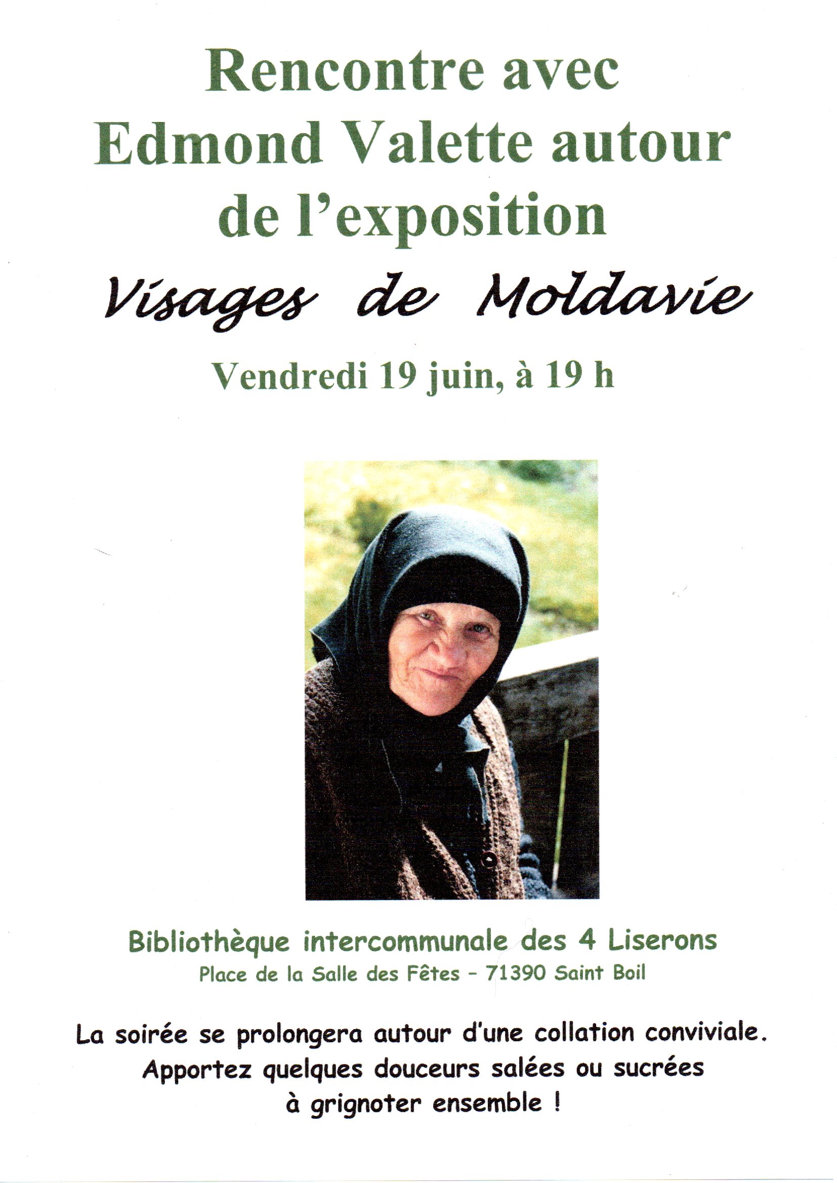 Rencontre autour de l'exposition Visages de Moldavie