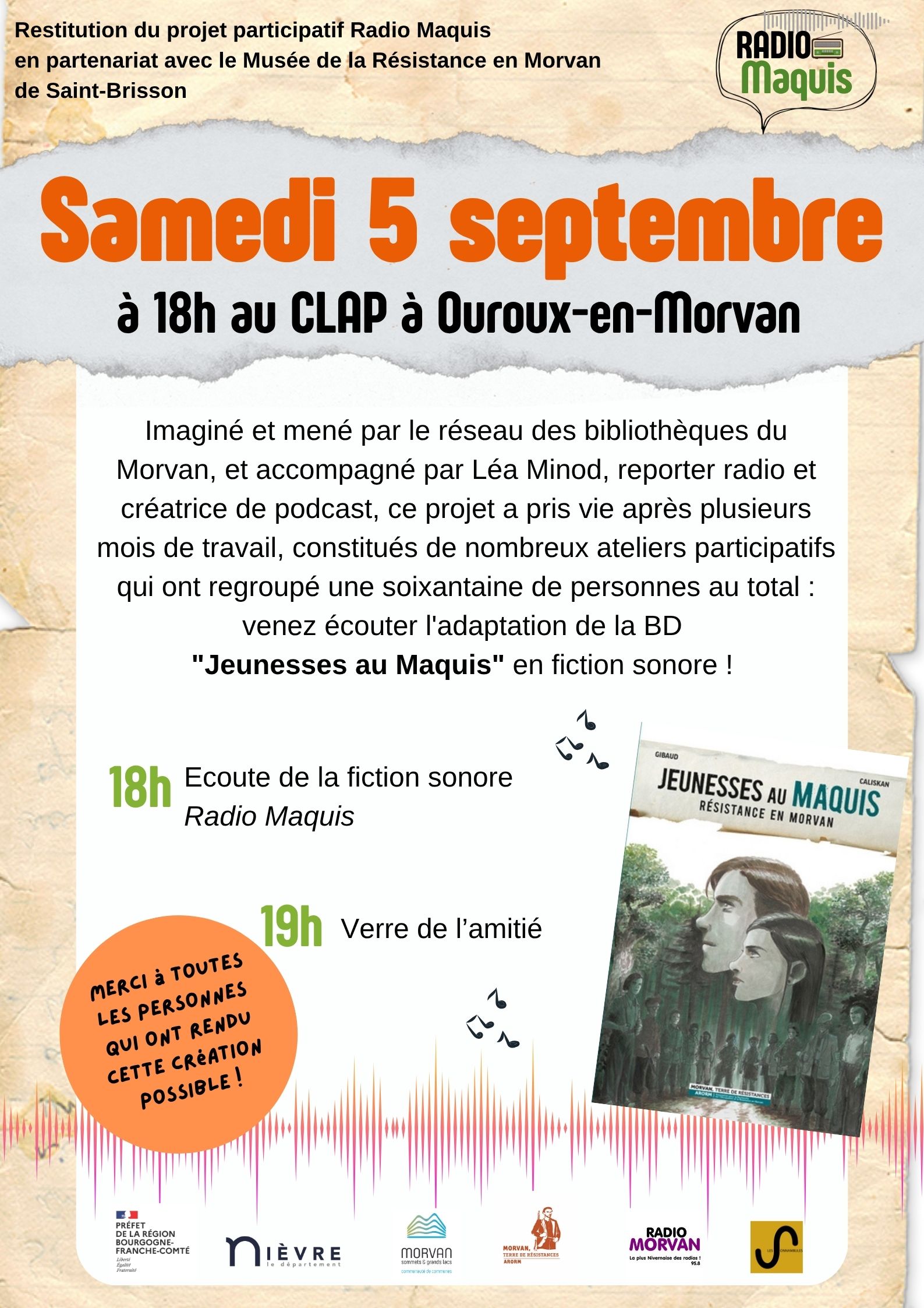Restitution du projet participatif Radio Maquis