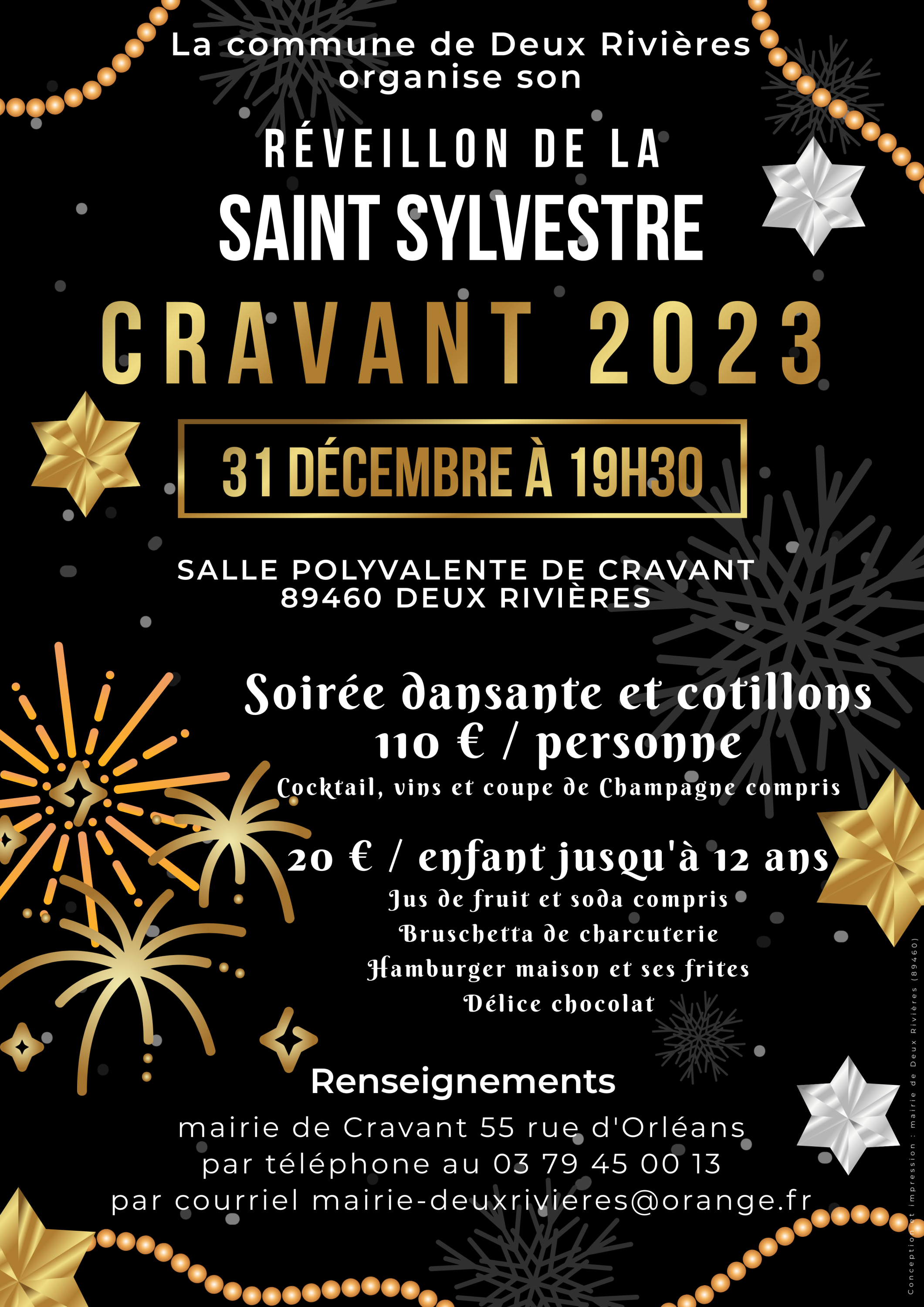 Reveillon Cravant 31 dec