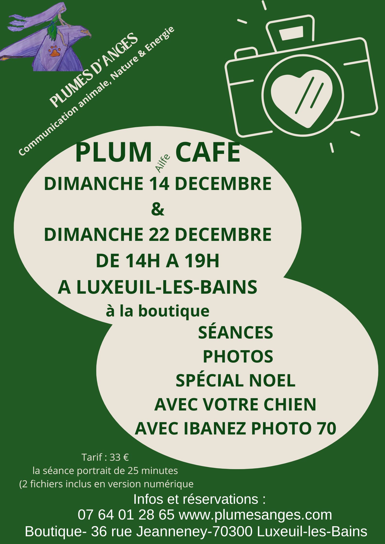 SEANCES PHOTOS BOUTIQUE PLUMES D'ANGES LUXEUIL LES BAINS