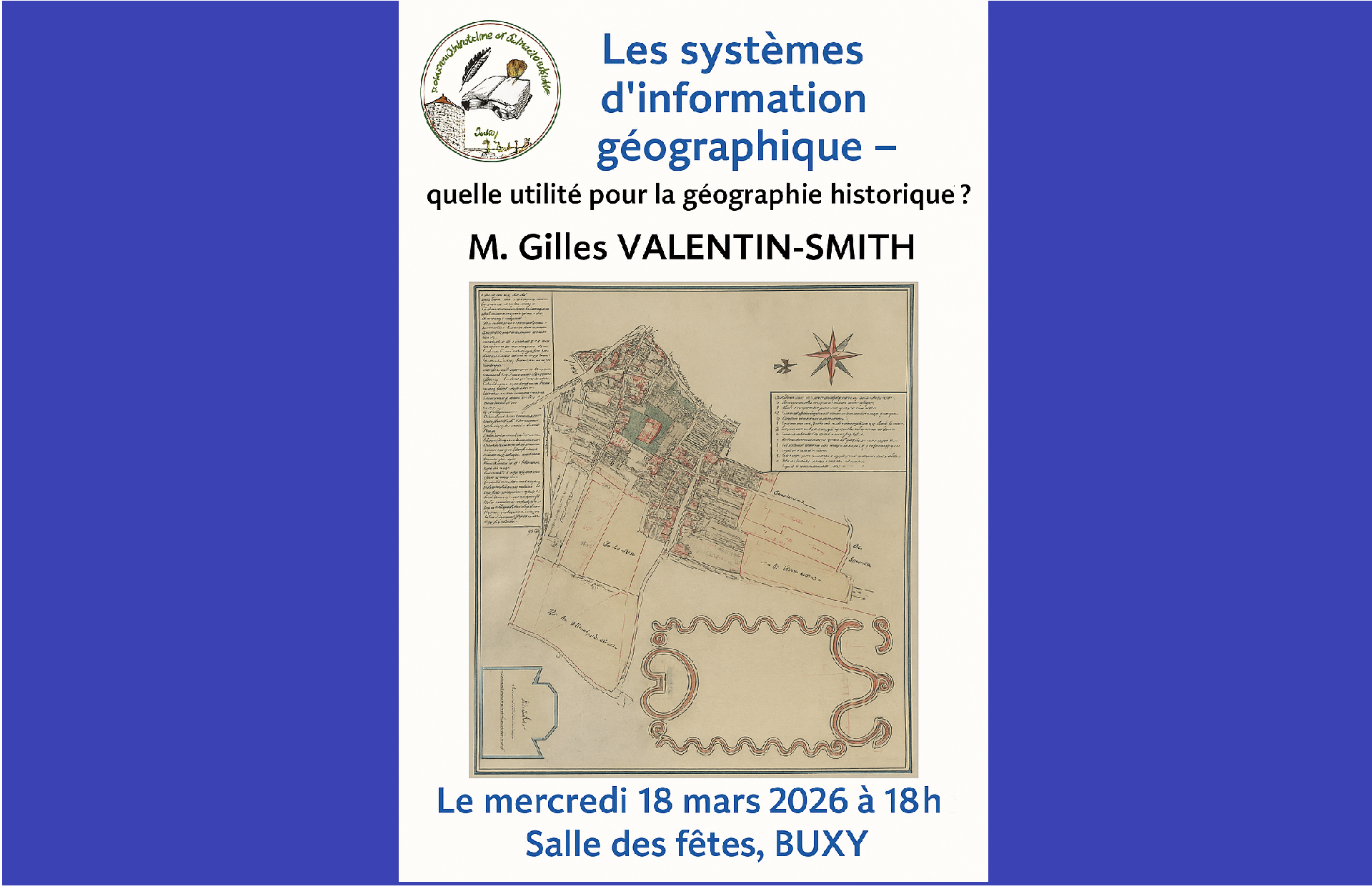 Conférence : Les systèmes d'information géographique - quelle utilité pour la géographie historique ?