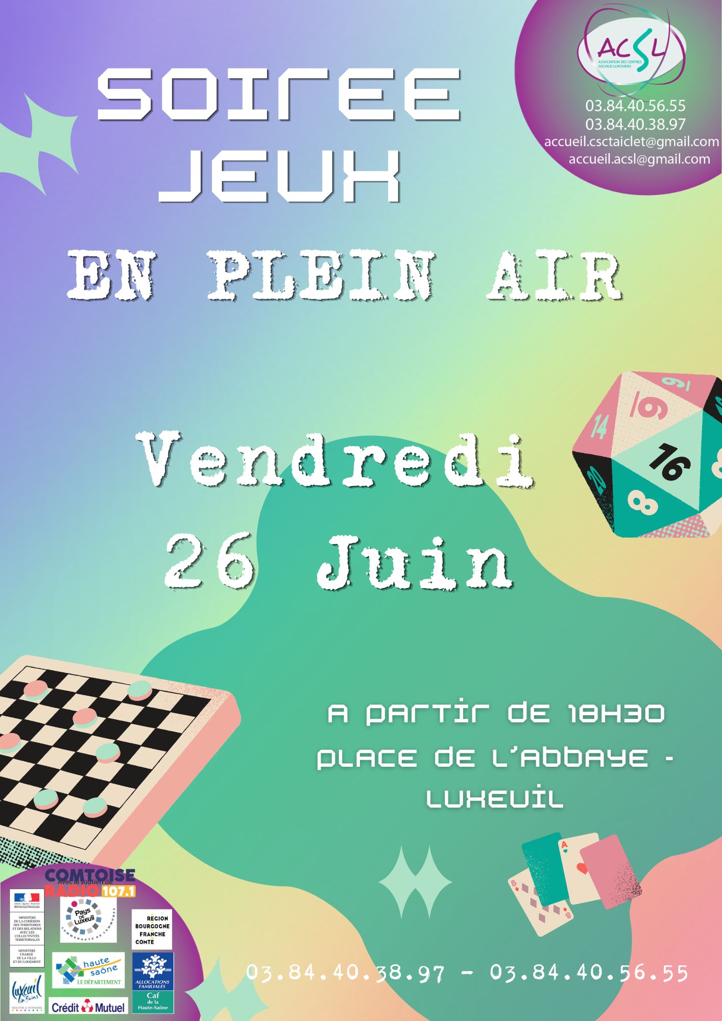 Soirée Jeux en Plein Air