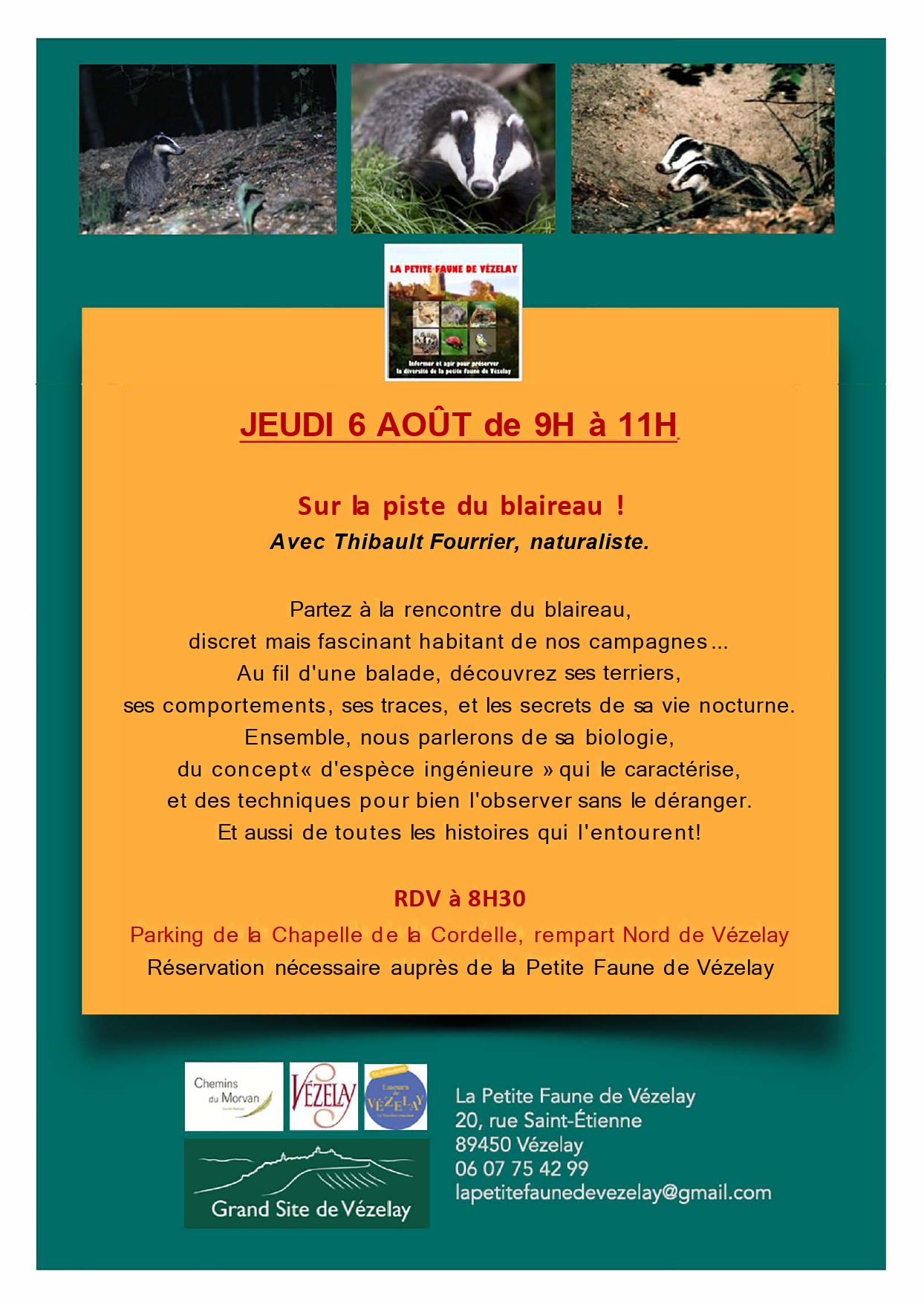 Sur la piste du blaireau !