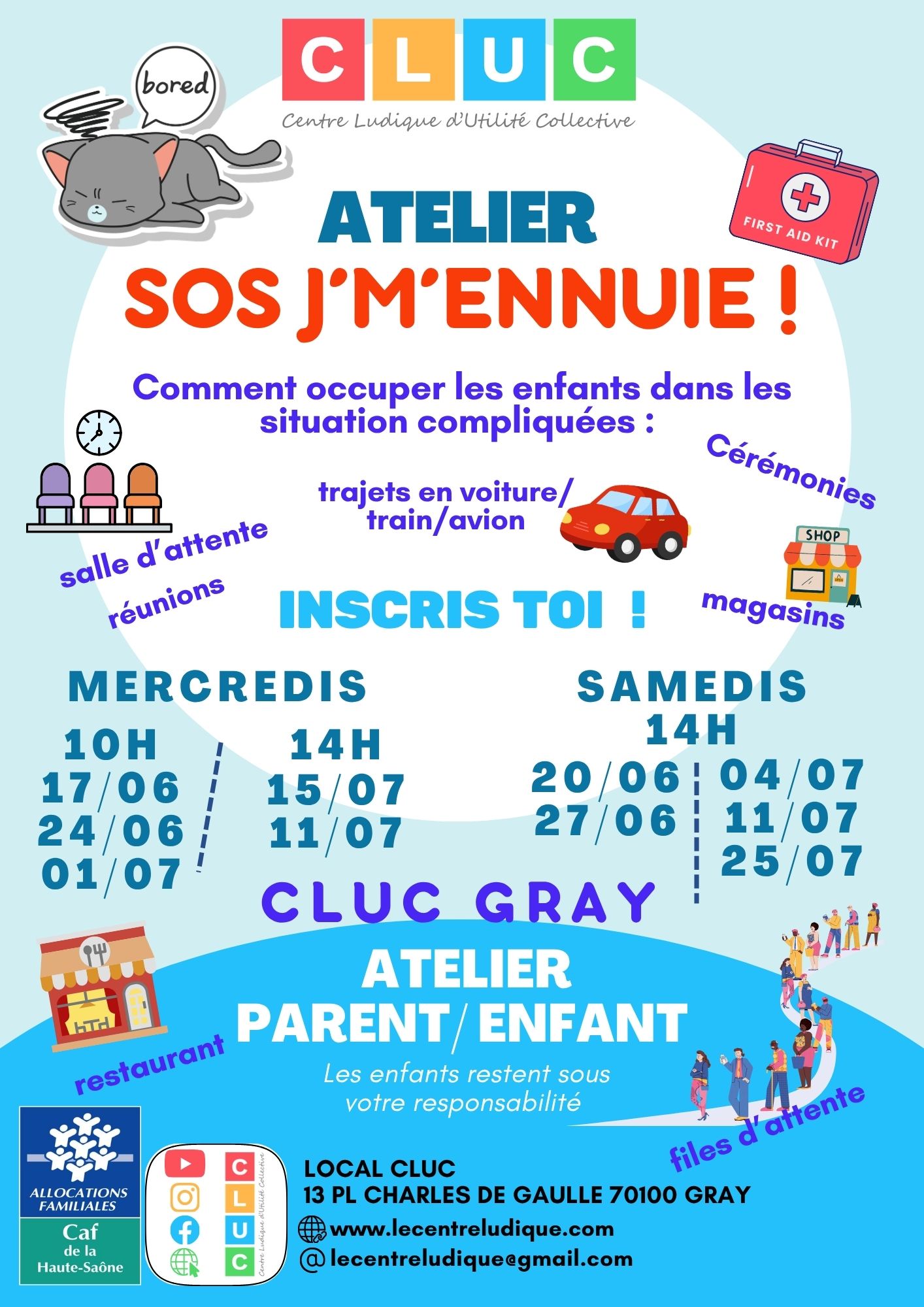 Atelier SOS j'mennuie Parent / enfant