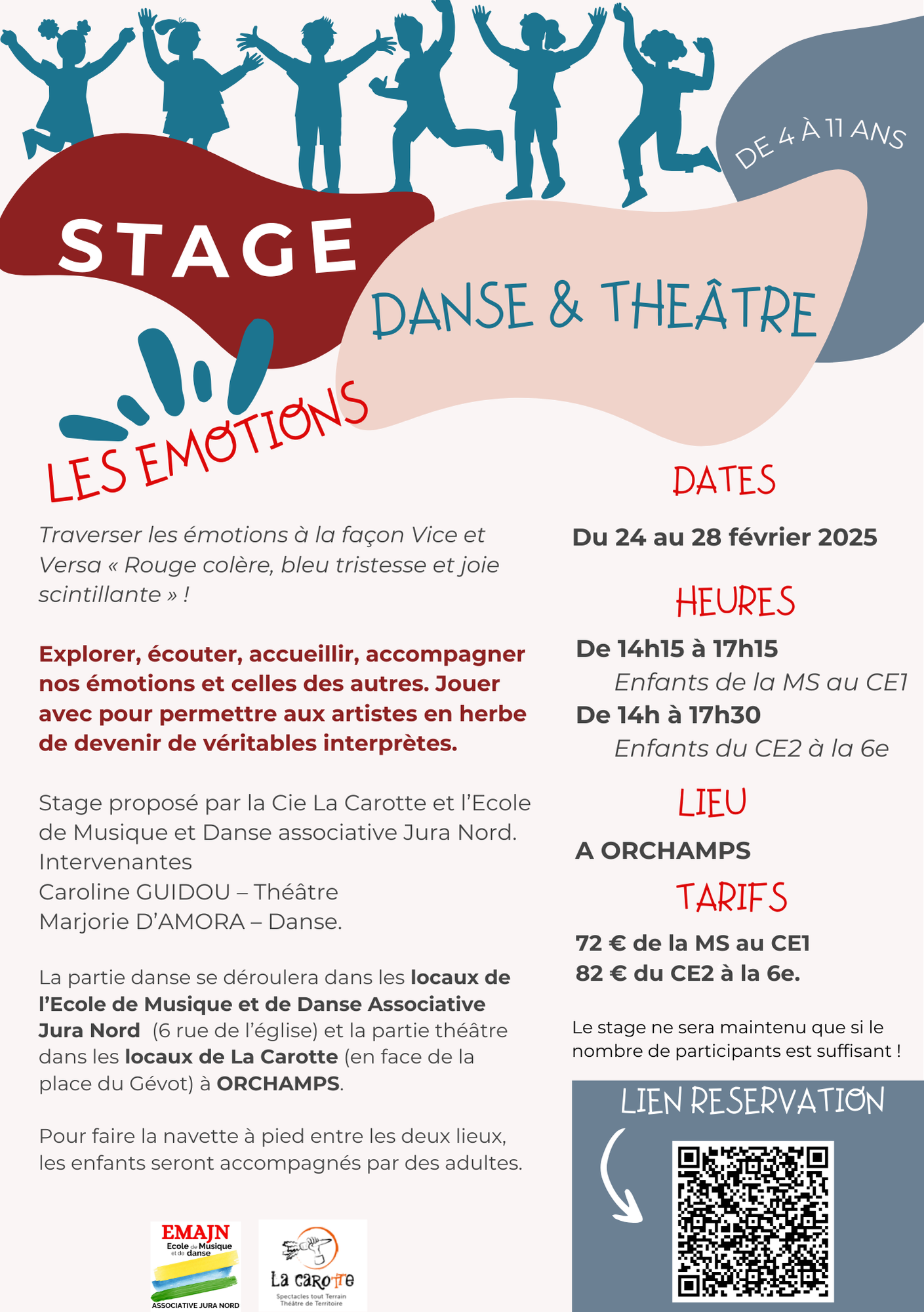 Flyer Stage Danse Théâtre