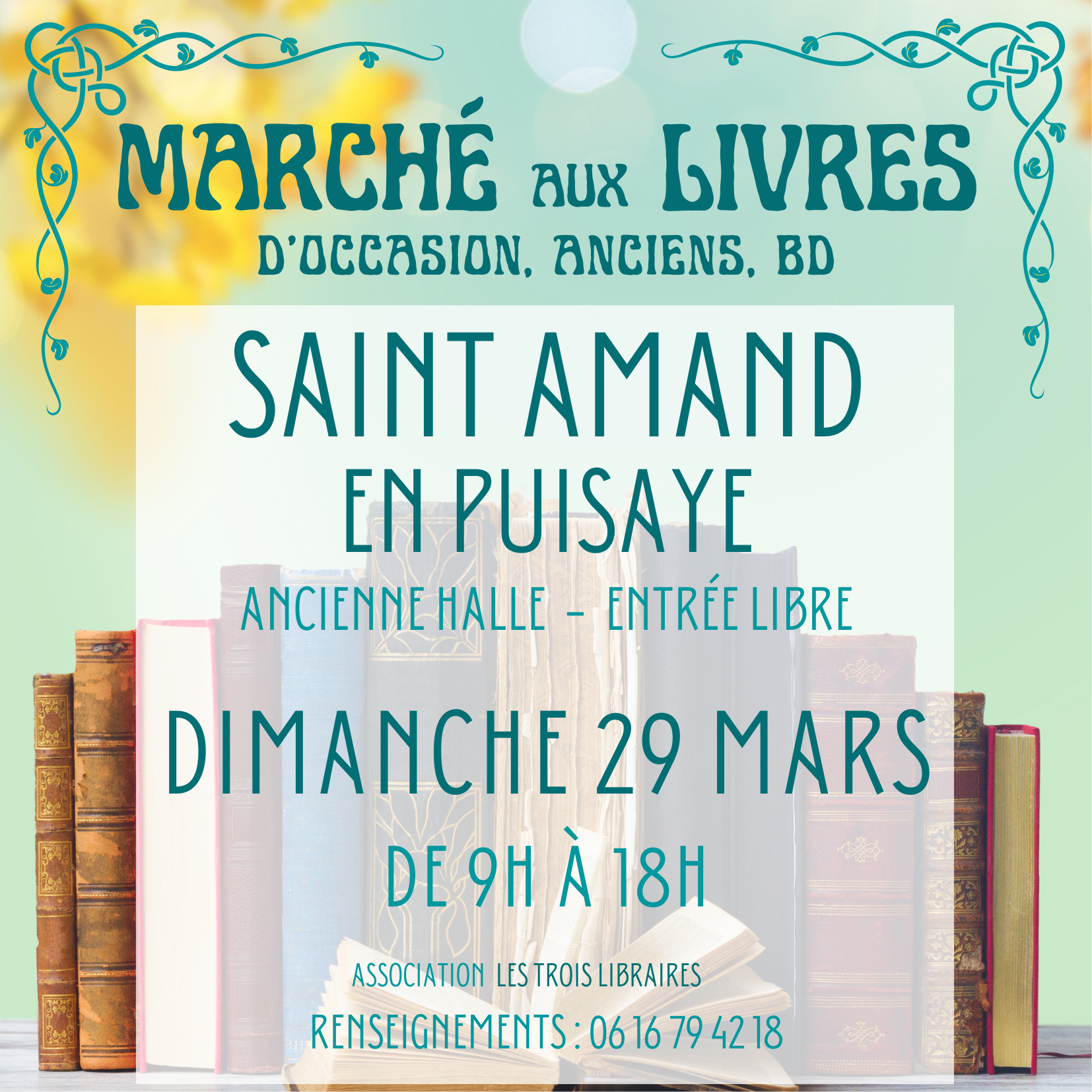 Marché aux livres d'occasion, anciens, BD