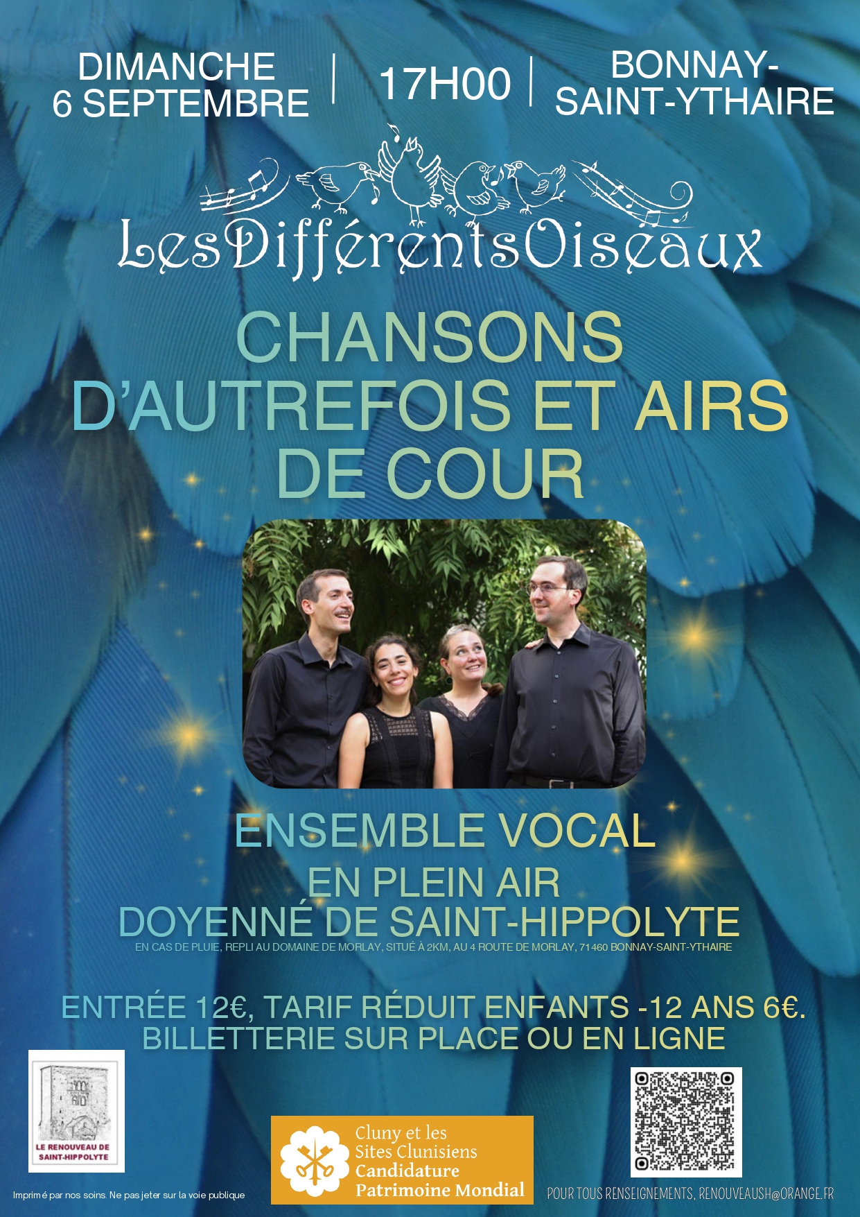 "Les différents oiseaux" : chansons d'autrefois et airs de Cour