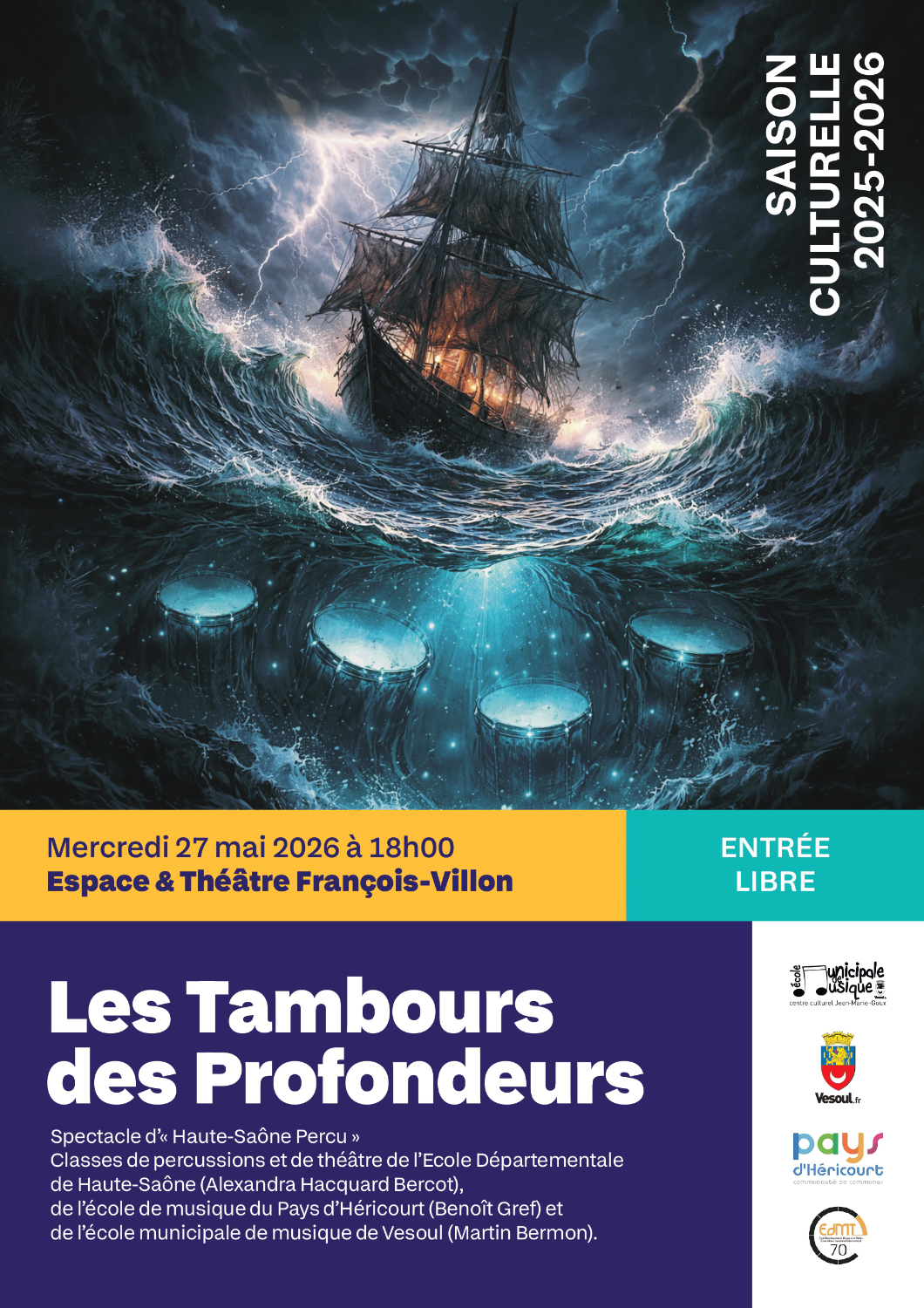 Saison culturelle 27 mai espace Villon
