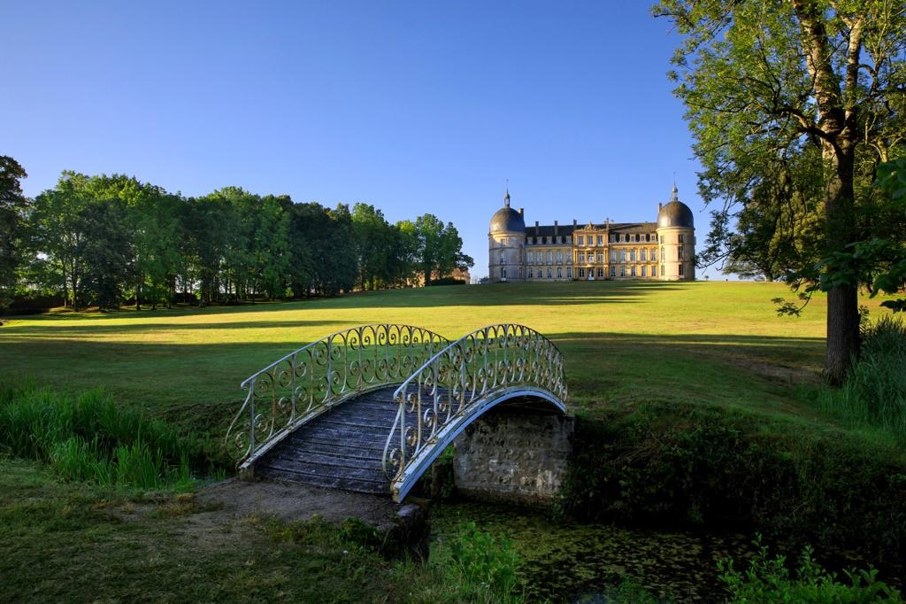 Saône-et-Loire - Château de Digoine - Vue parc