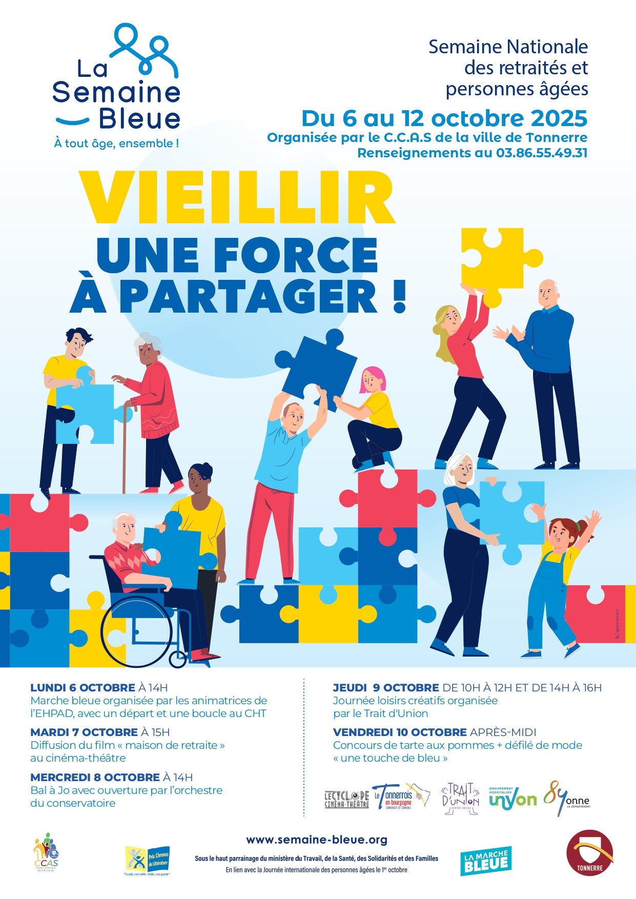 Semaine Bleue Tonnerre du 6 au 12 octobre