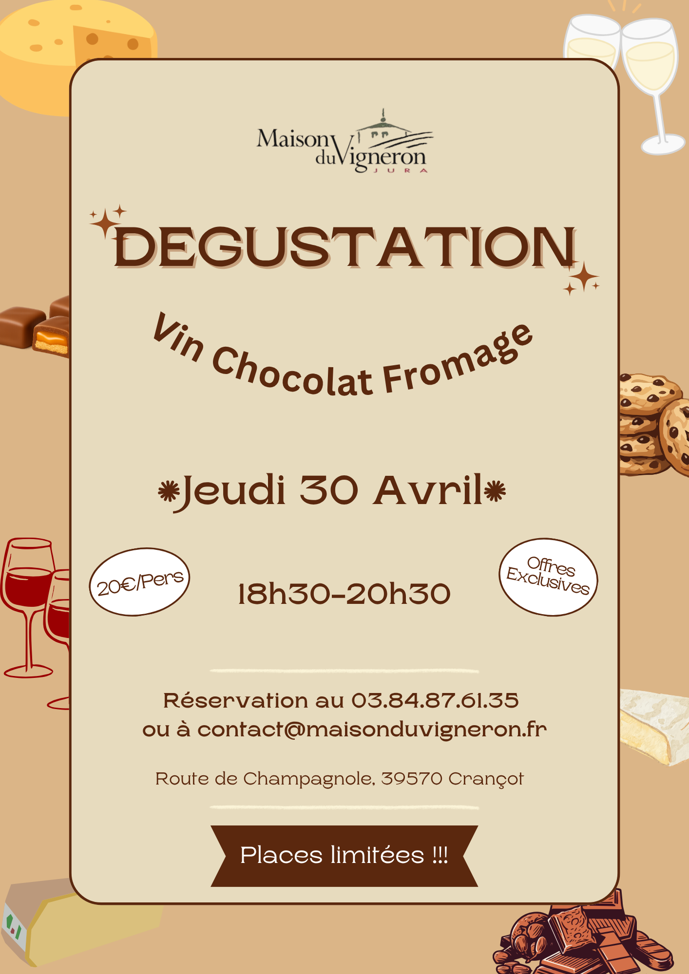 Dégustation Vin Chocolat Fromage