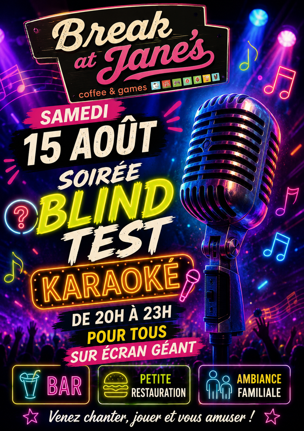soirée BLIND TEST et KARAOKE - 21320 Pouilly en Auxois