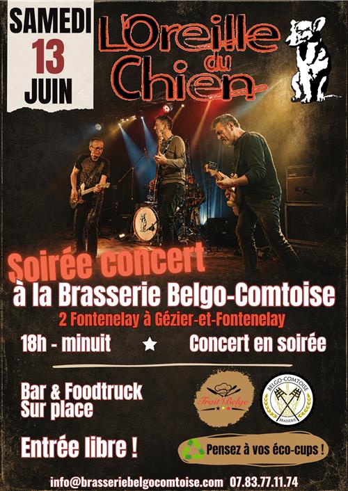 Soir&eacute;e concert &agrave; la brasserie Belgo-Comtoise