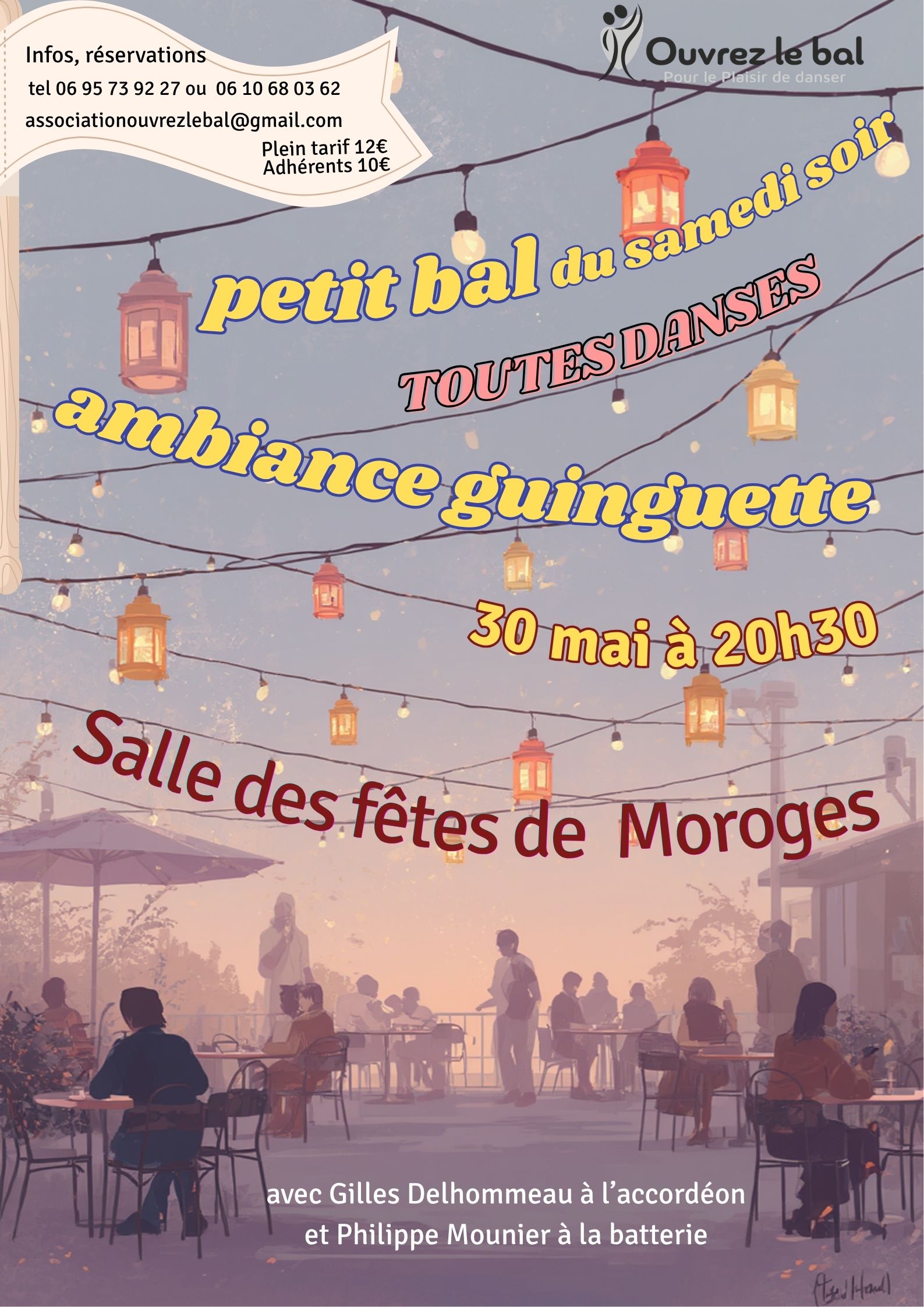 Petit bal du samedi soir, ambiance guinguette