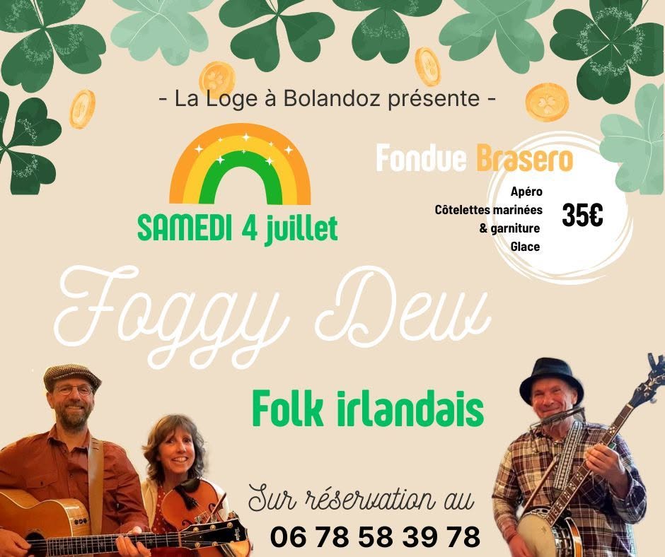 Repas - Concert irlandais à la Loge