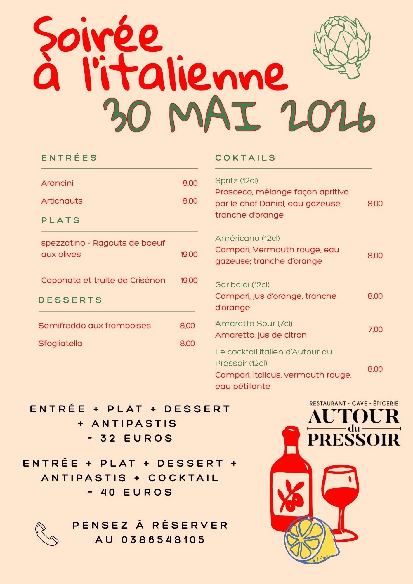 Soirée à l'italienne
