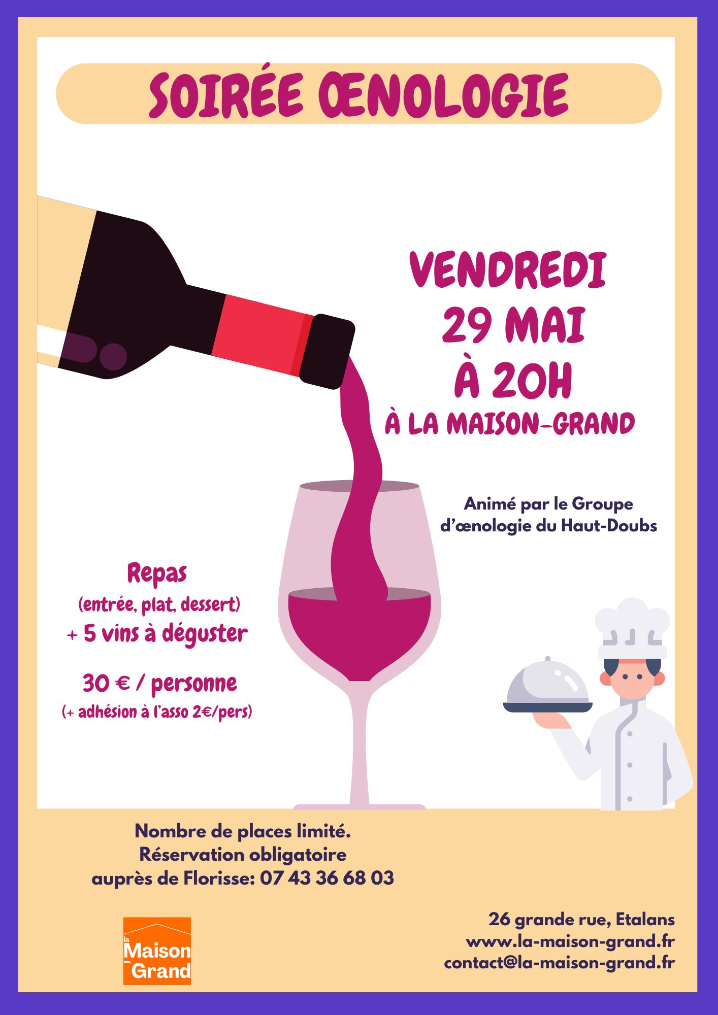 Soirée oenologie — visuel événement