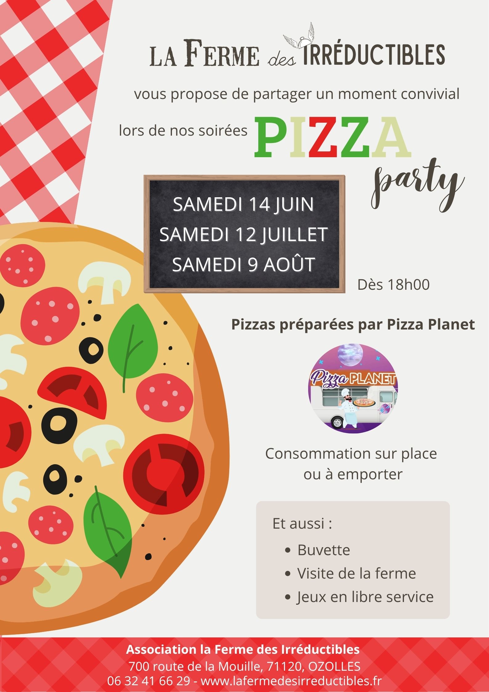 Soirées pizzas 2025