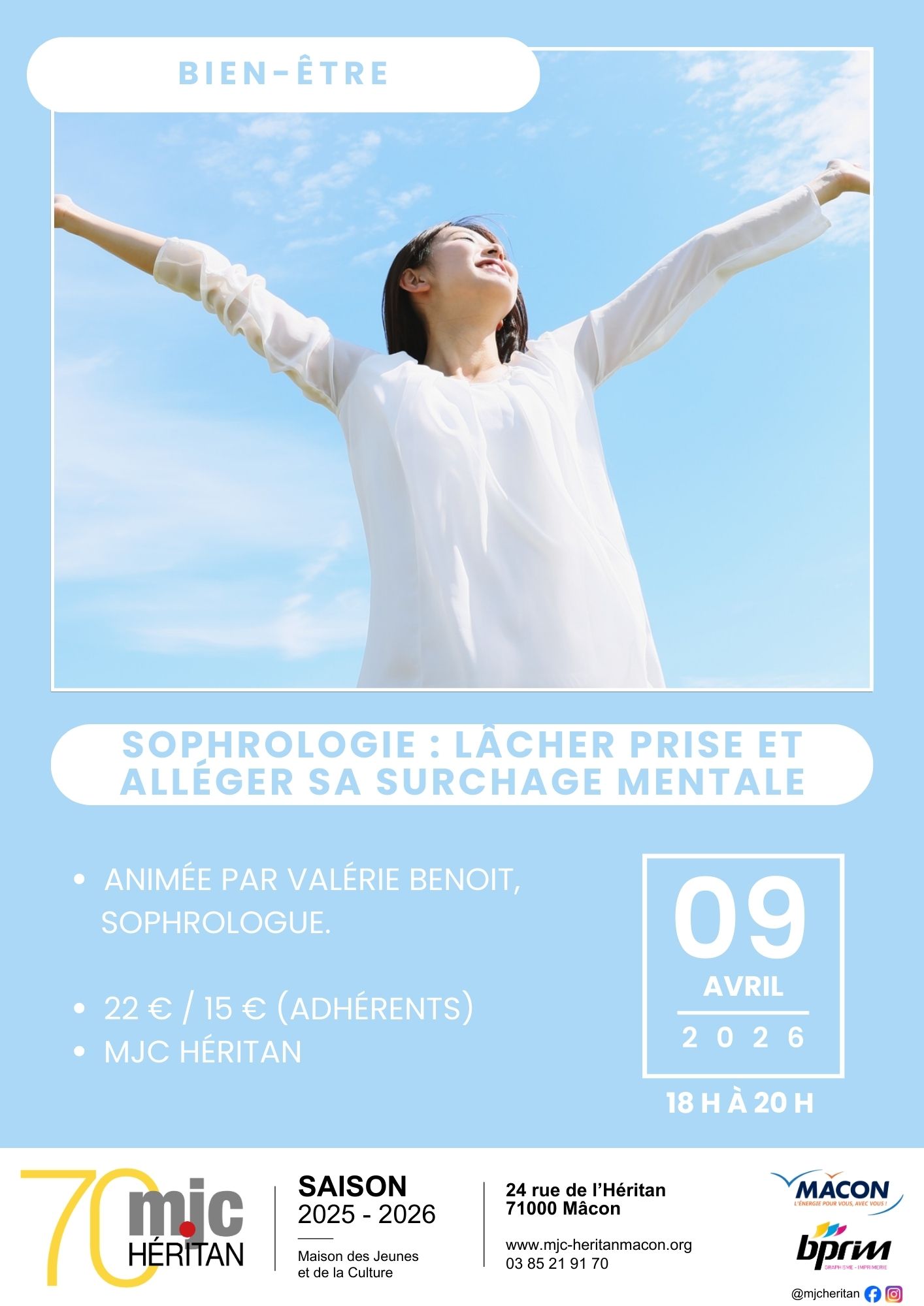 Sophrologie : Lâcher prise et alléger la surcharge mentale