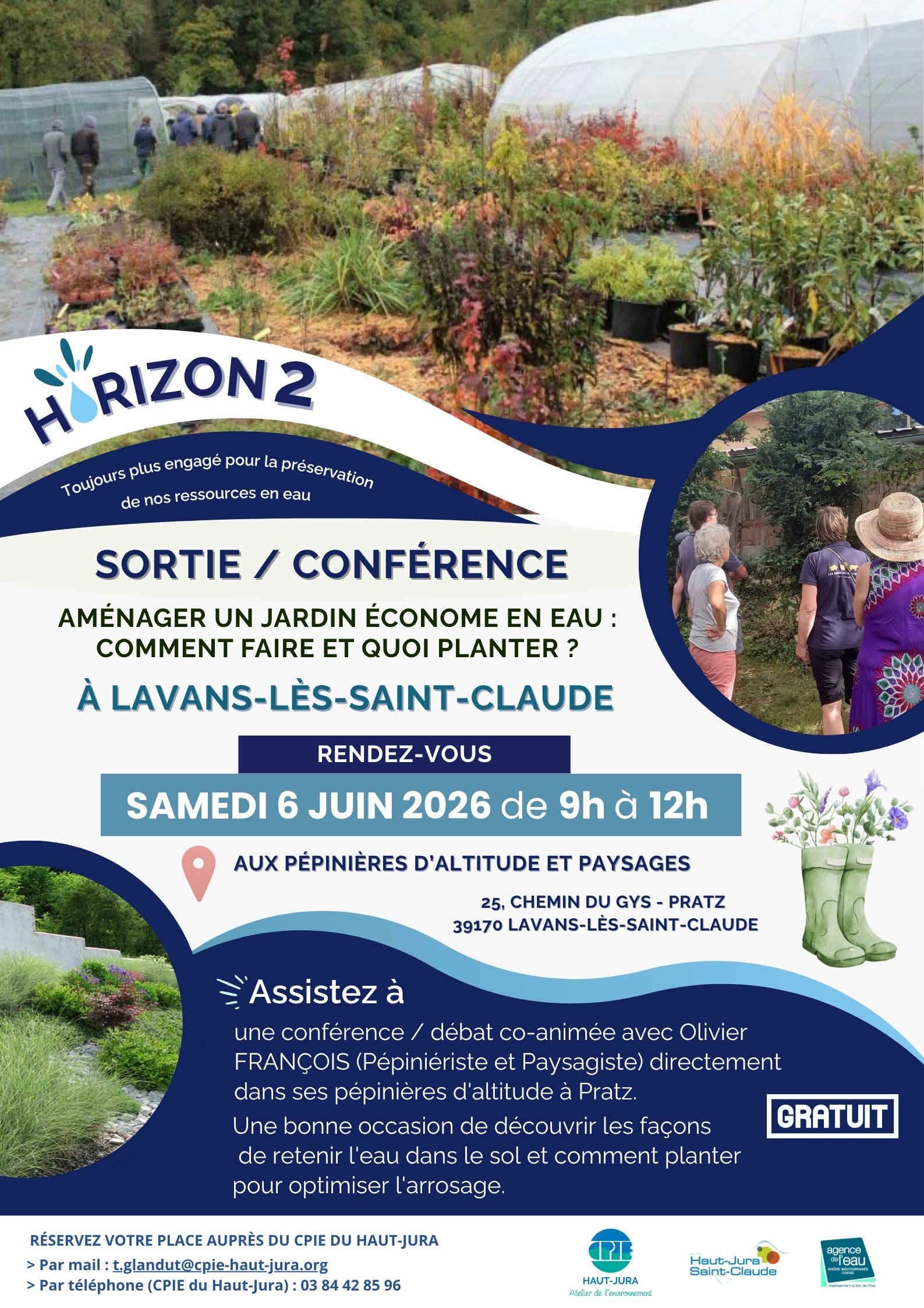 CPIE du Haut-Jura : conférence / débat - Aménager un jardin économe en eau : Comment faire et quoi planter ?