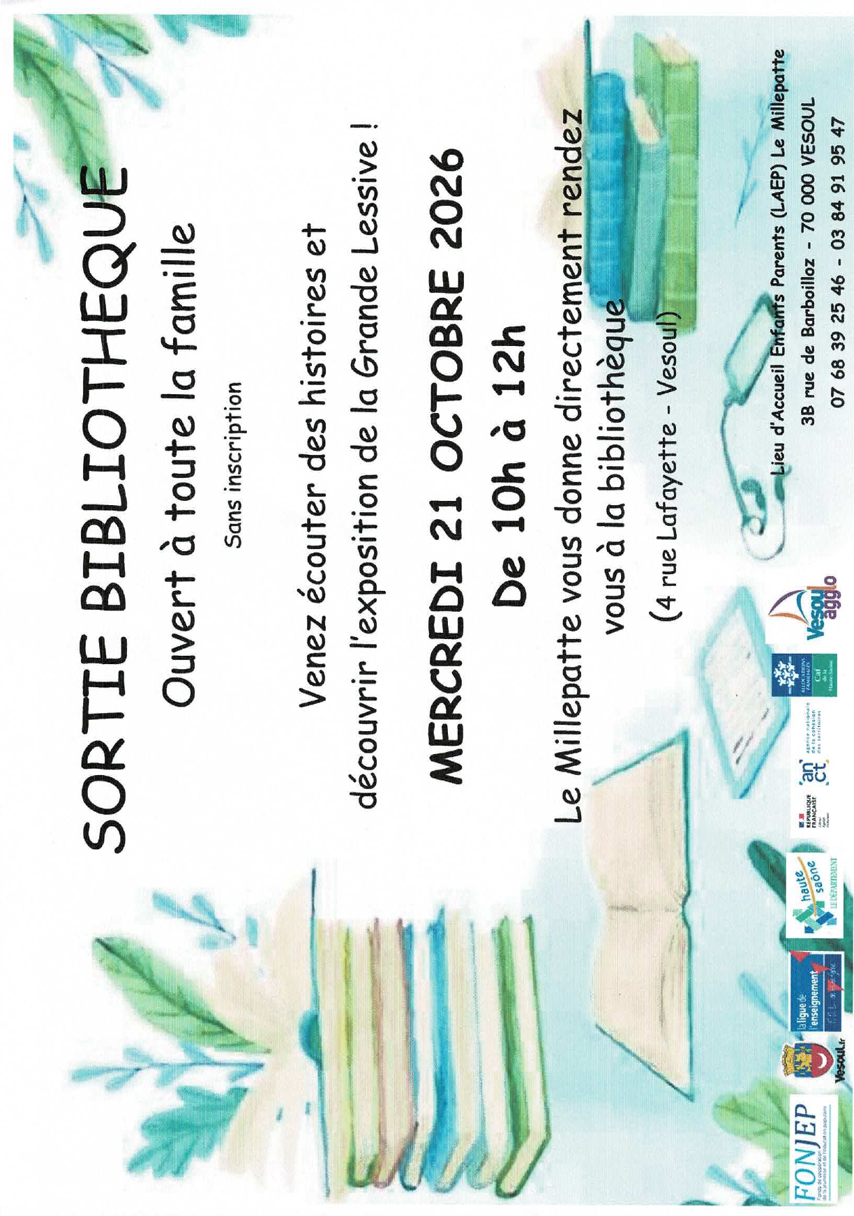 Sortie BiBliothèques