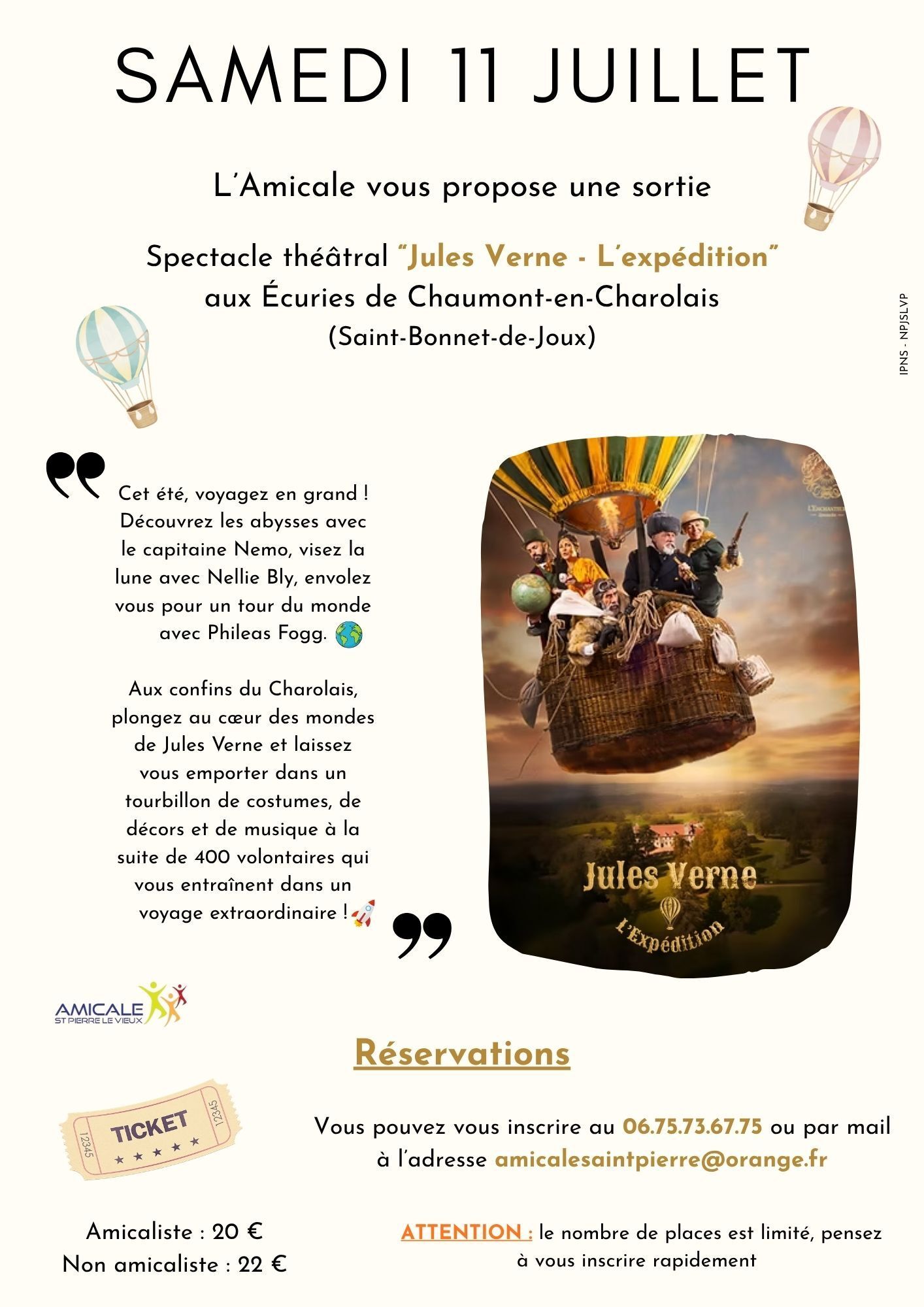 Sortie spectacle théâtral "Jules Verne - L'expédition"