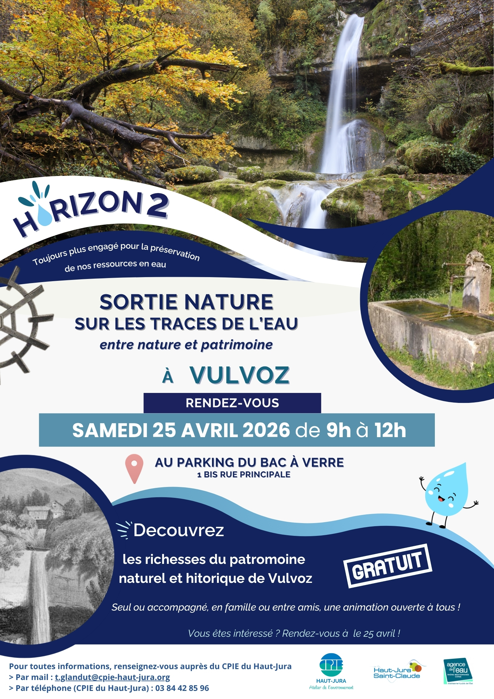 CPIE du Haut-Jura : Sortie nature : sur les traces de l'eau