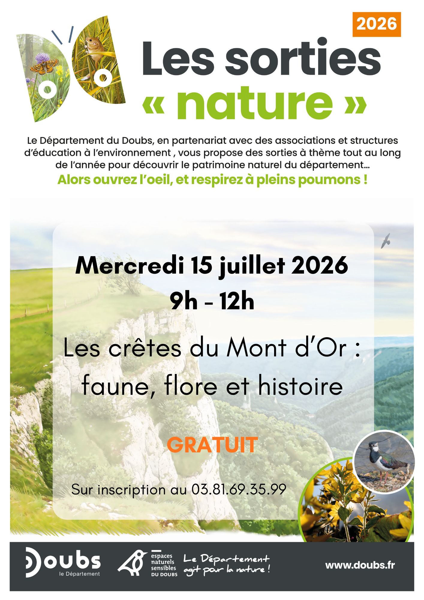Sortie nature - Les crêtes du Mont d'Or : Faune, flore et histoire du Mont d’or