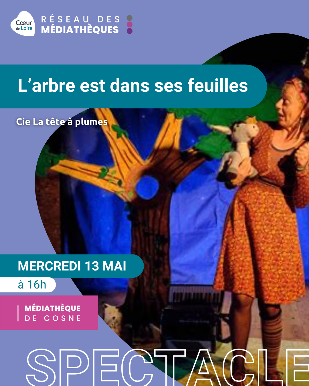 Spectacle L'arbre est dans ses feuilles — visuel événement