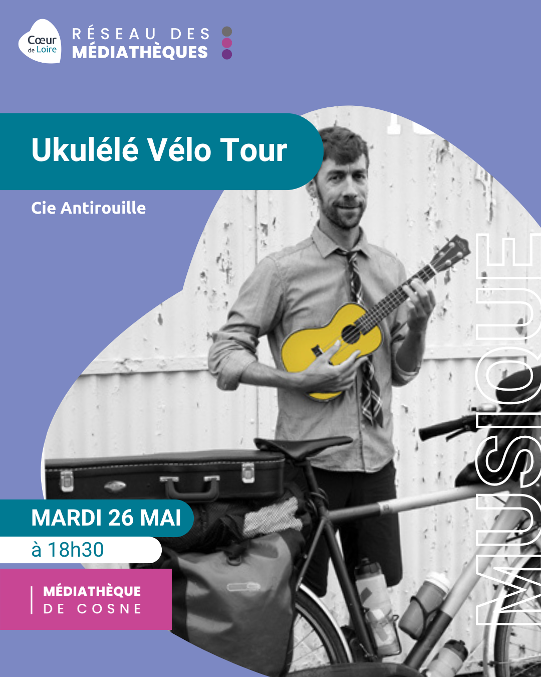 Ukulélé Vélo Tour — visuel événement