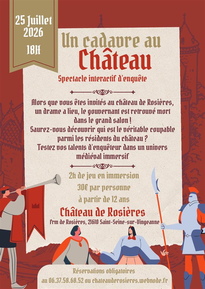 Un cadavre au Château – Spectacle interactif d&rsquo;enquête