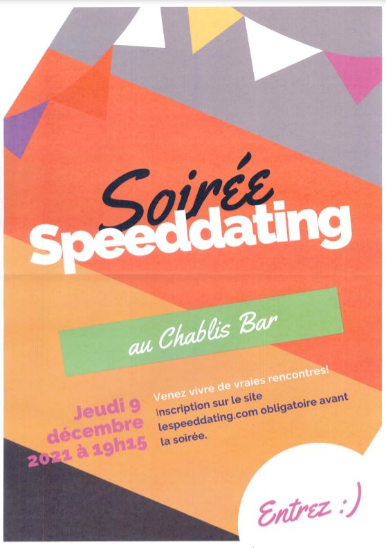 Speed  Dating Chablis Bar 9 dec